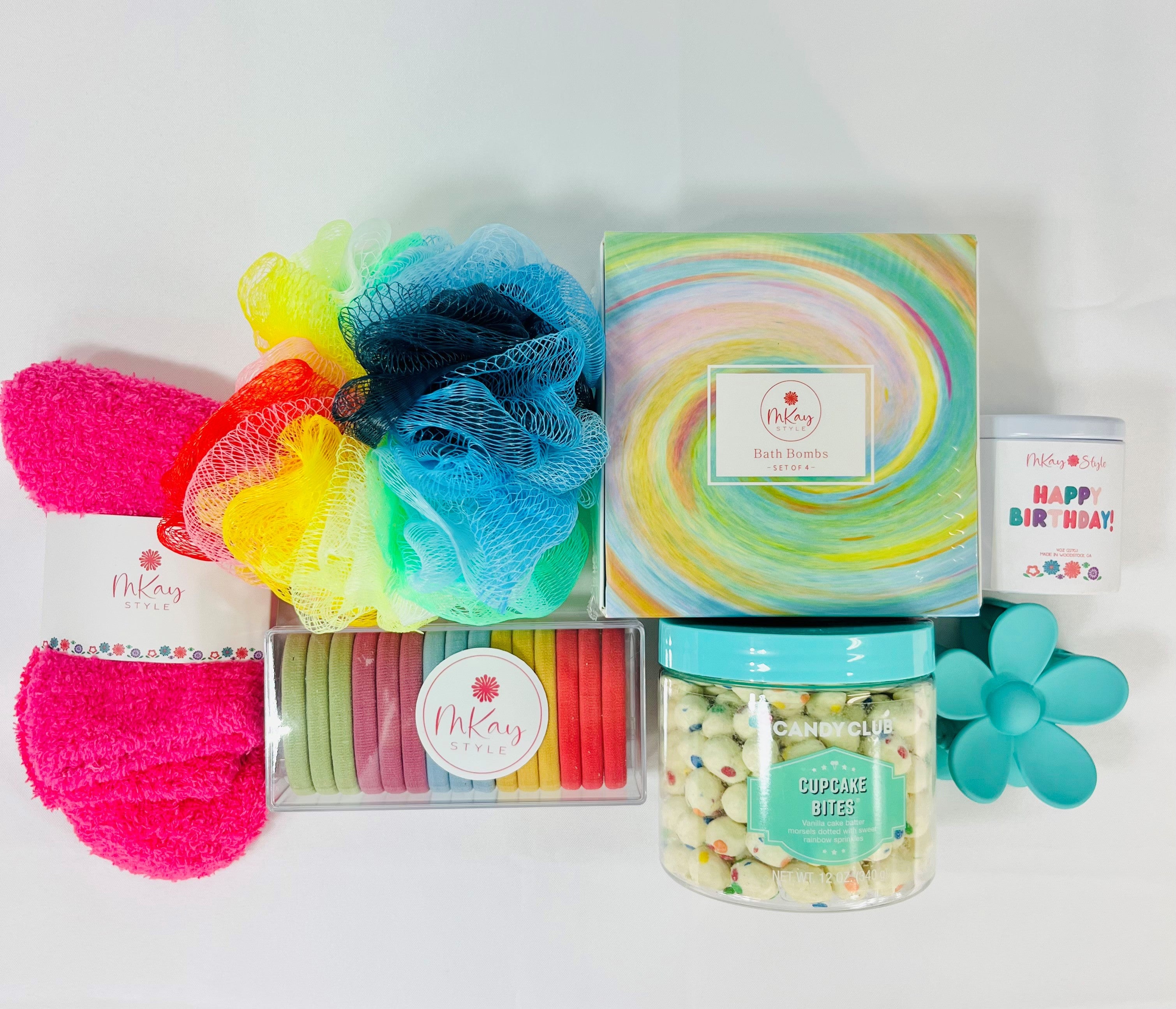 Colorful Happy Birthday Gift Box