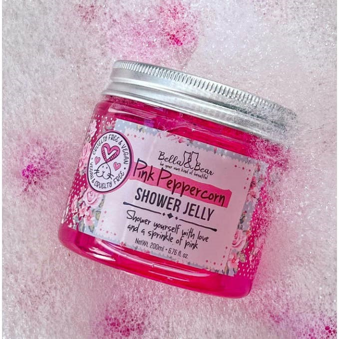 Vegan Bella Bear Pink Peppercorn Shower Jelly