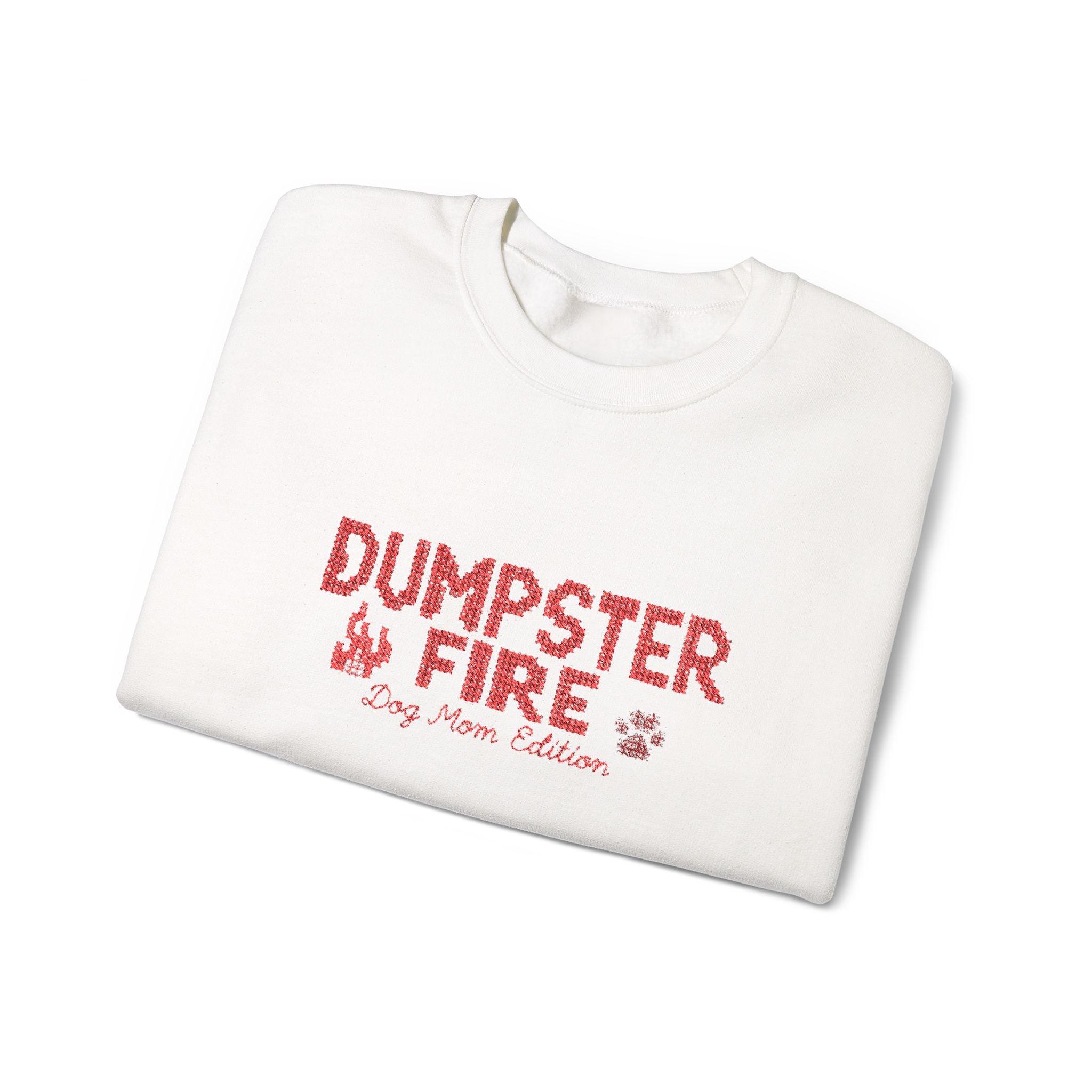 Dumpster Fire Dog Mom Crewneck