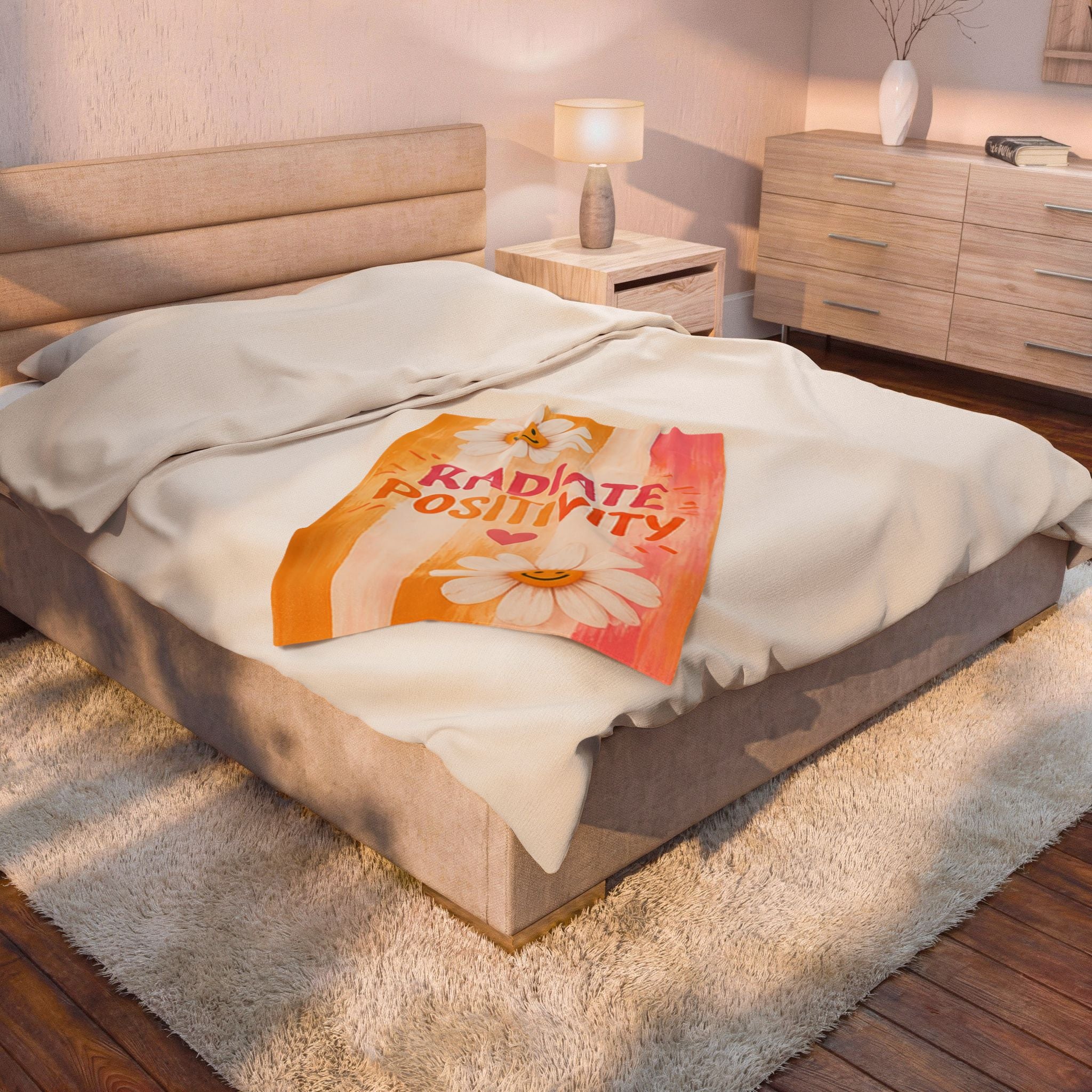 Radiate Positivity Sunflower Blanket For Her