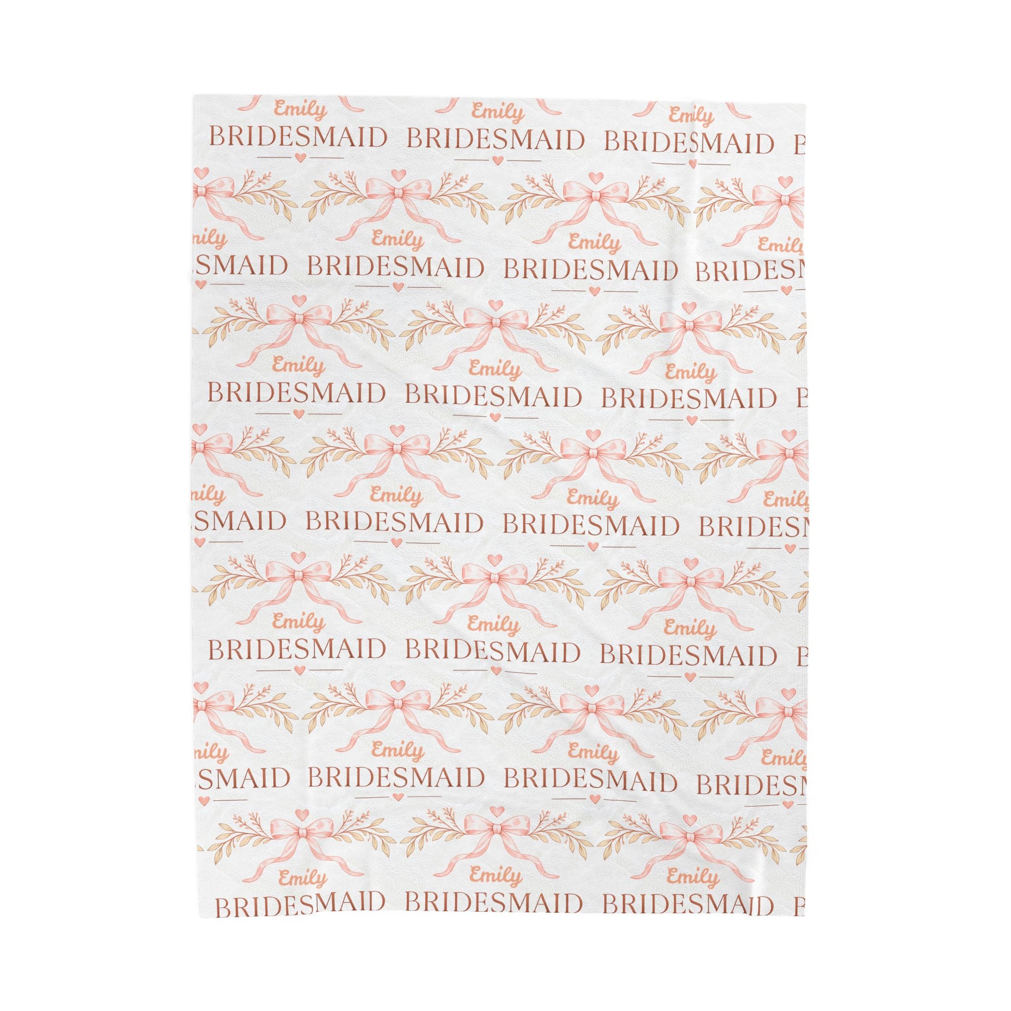 Personalized Bridesmaid Blanket