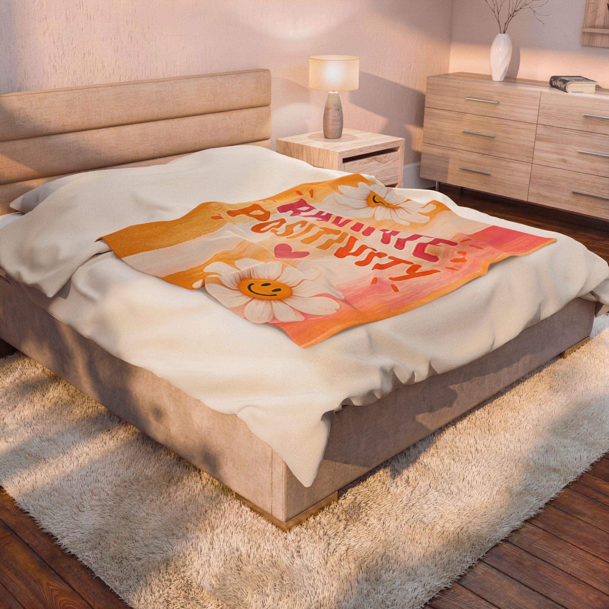 Radiate Positivity Sunflower Blanket For Her