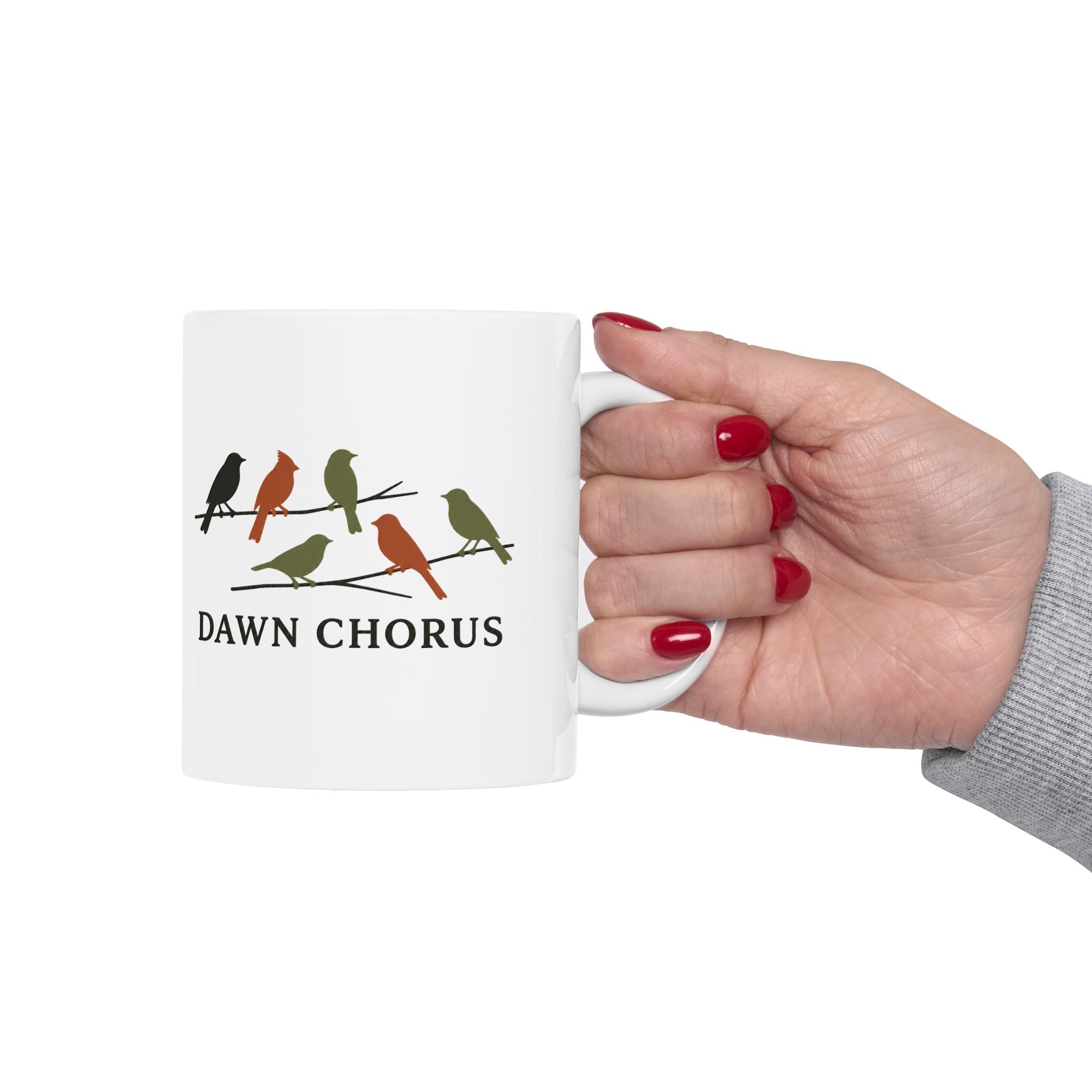 Songbird Mug, Dawn Chorus Birdwatching Coffee Cup, Bird Lover Gift