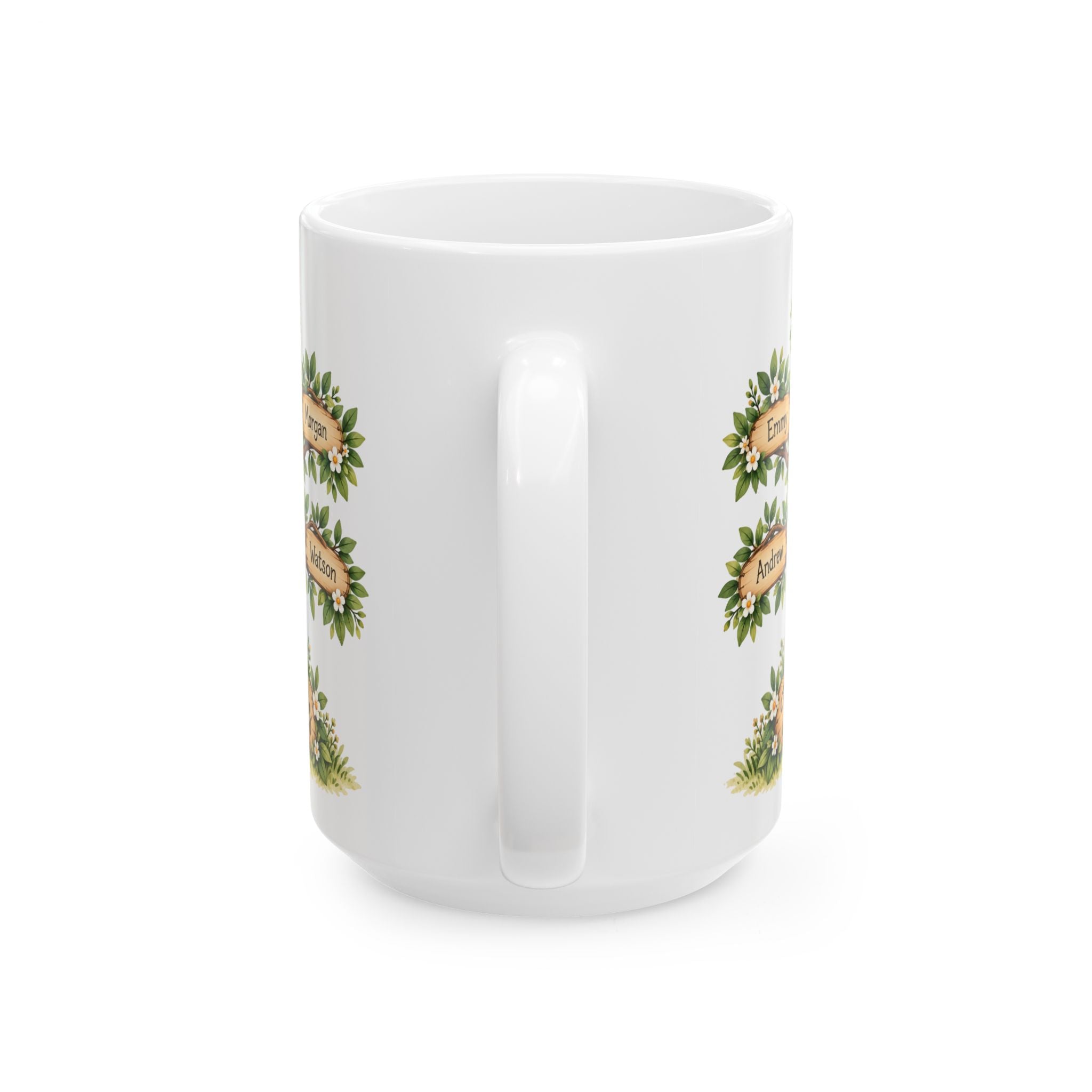 Custom Family Tree Name Mug, Family Personalized Ceramic Name Coffee Cup, Family Name Gift Idea, Grandparent Gift, Parent Gift, Family Gift