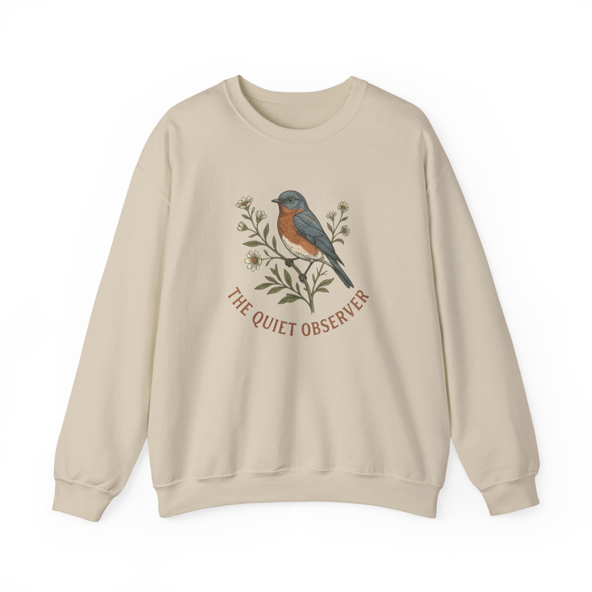 Bluebird Sweatshirt, Eastern Bluebird Crewneck, Birdwatcher Gift