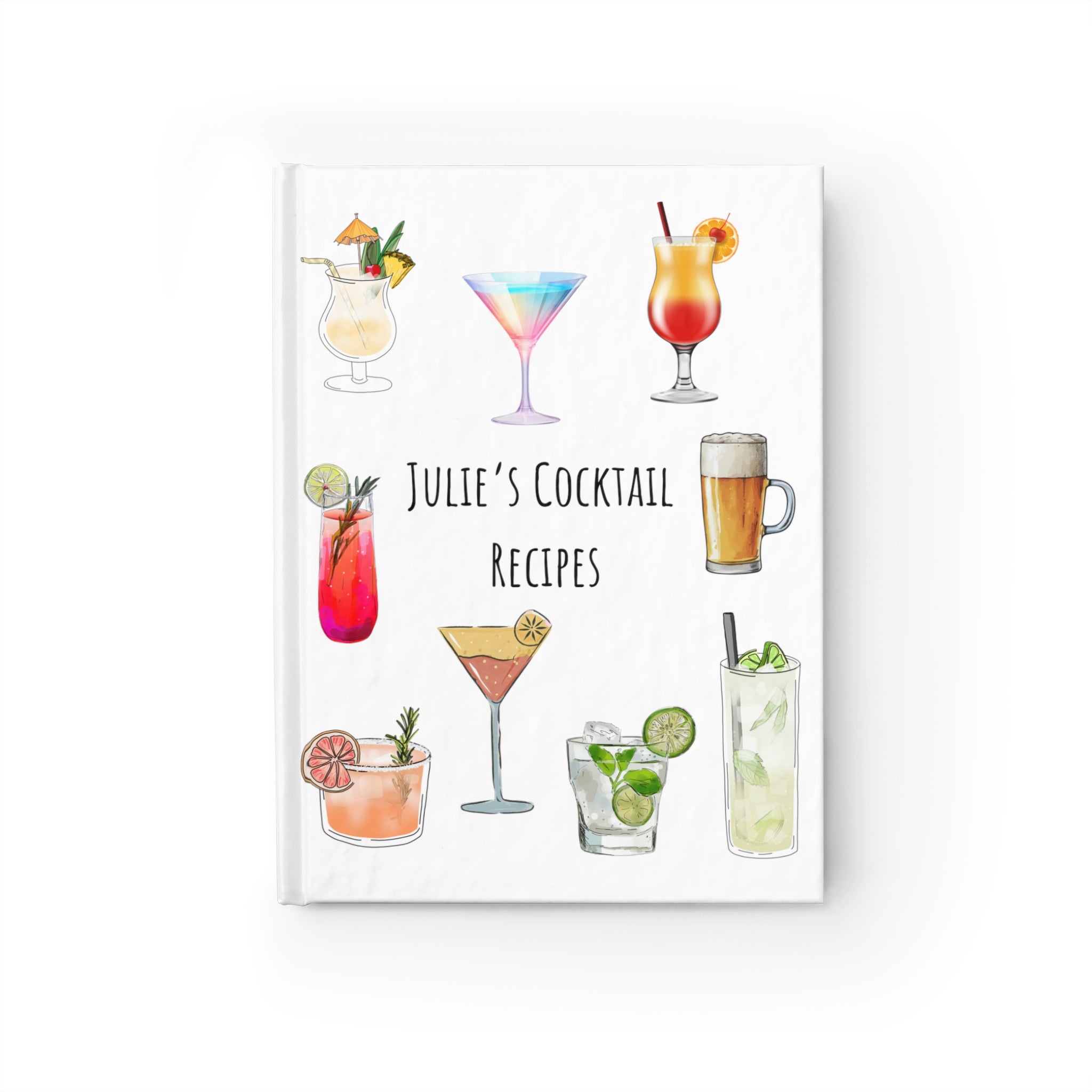 Personalized Cocktail Recipe Book