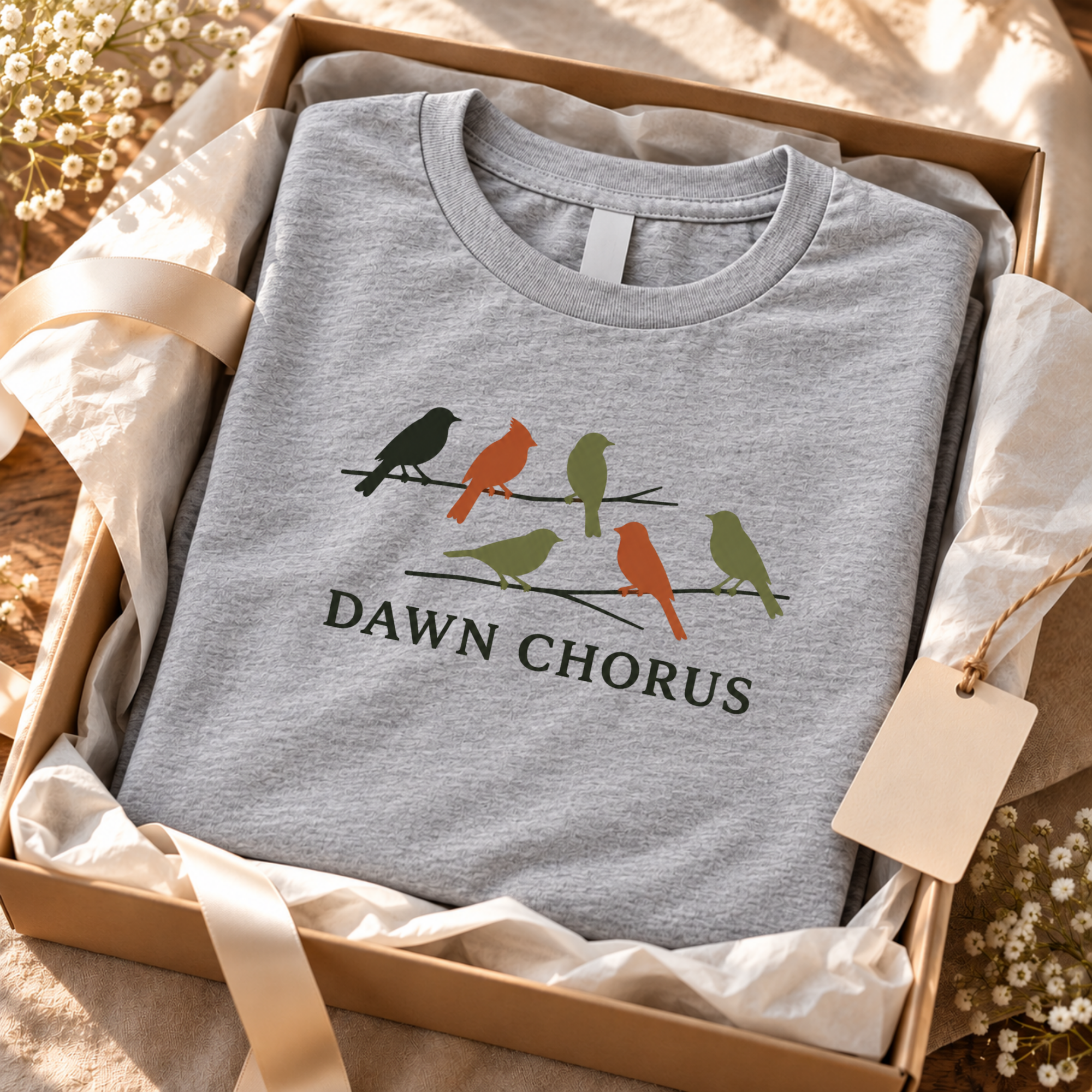 Songbird Shirt, Dawn Chorus Birdwatching T-Shirt, Nature Lover Gift