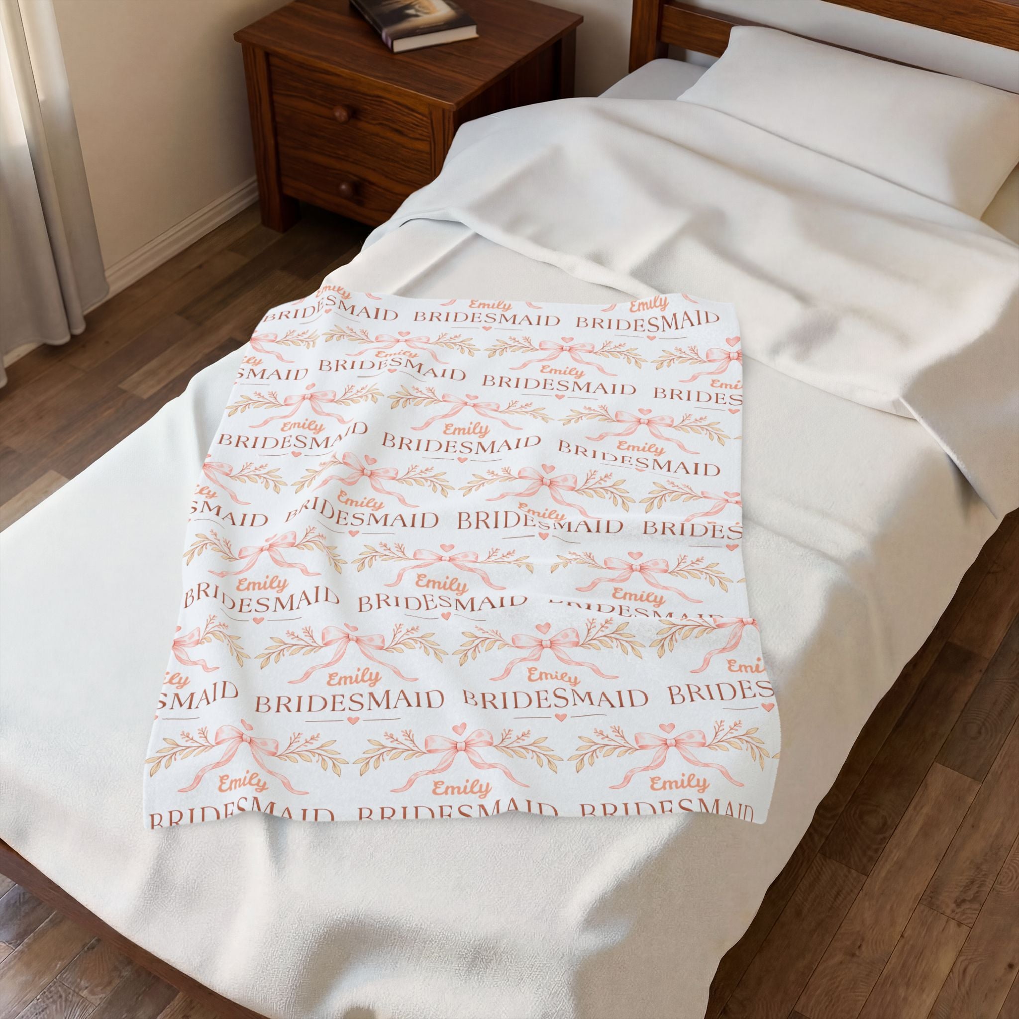 Personalized Bridesmaid Blanket