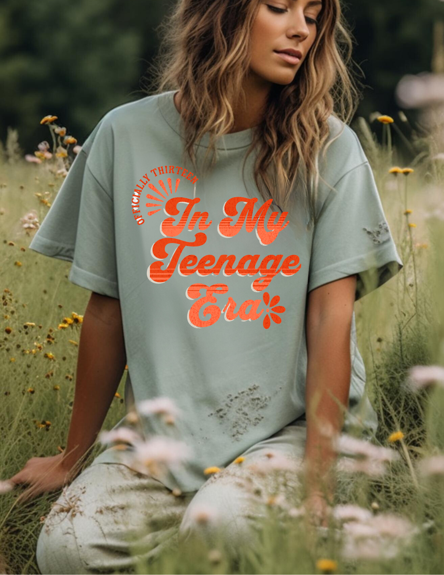 In My Teenage Era Shirt Orange Vibe