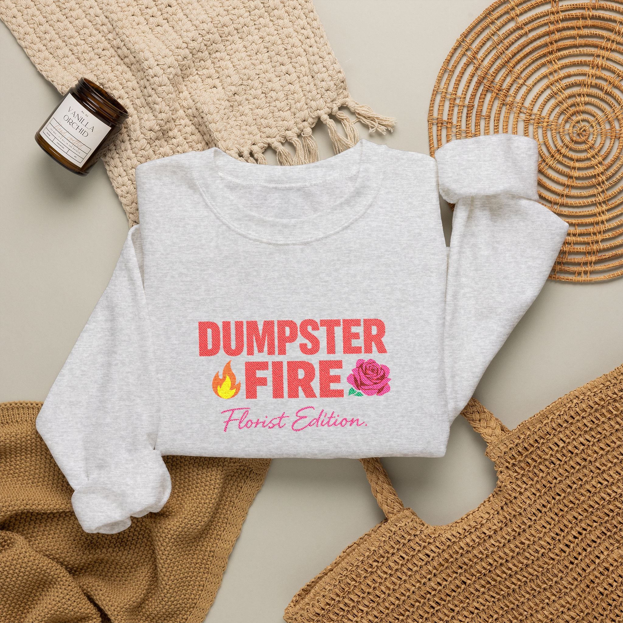 Dumpster Fire Humor Sweatshirt