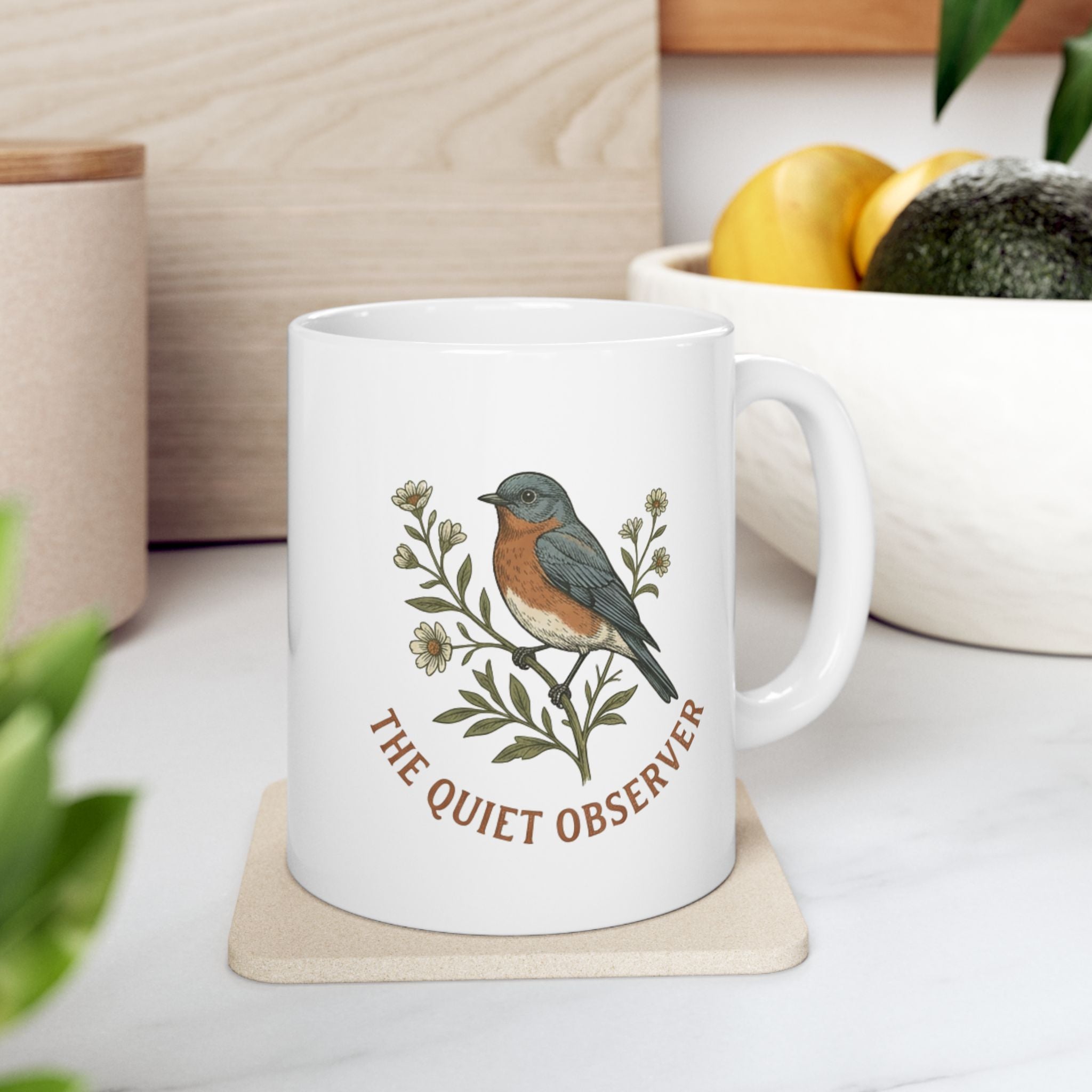 Bluebird Mug, Eastern Bluebird Coffee Cup, Birdwatching Gift