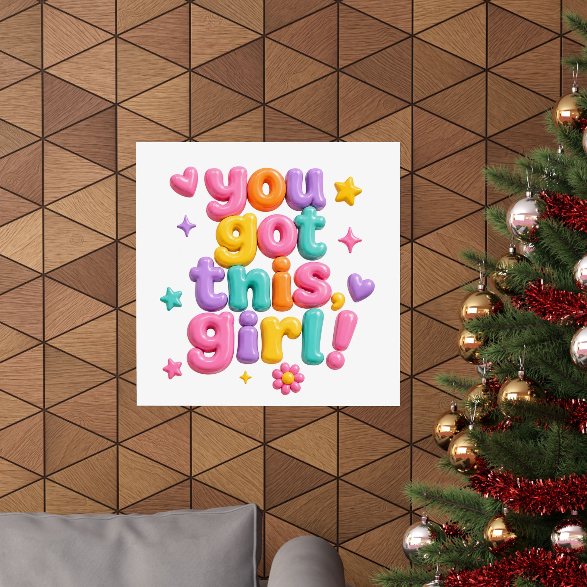 You Got This Girl Poster | Matte Vertical Motivational Wall Art