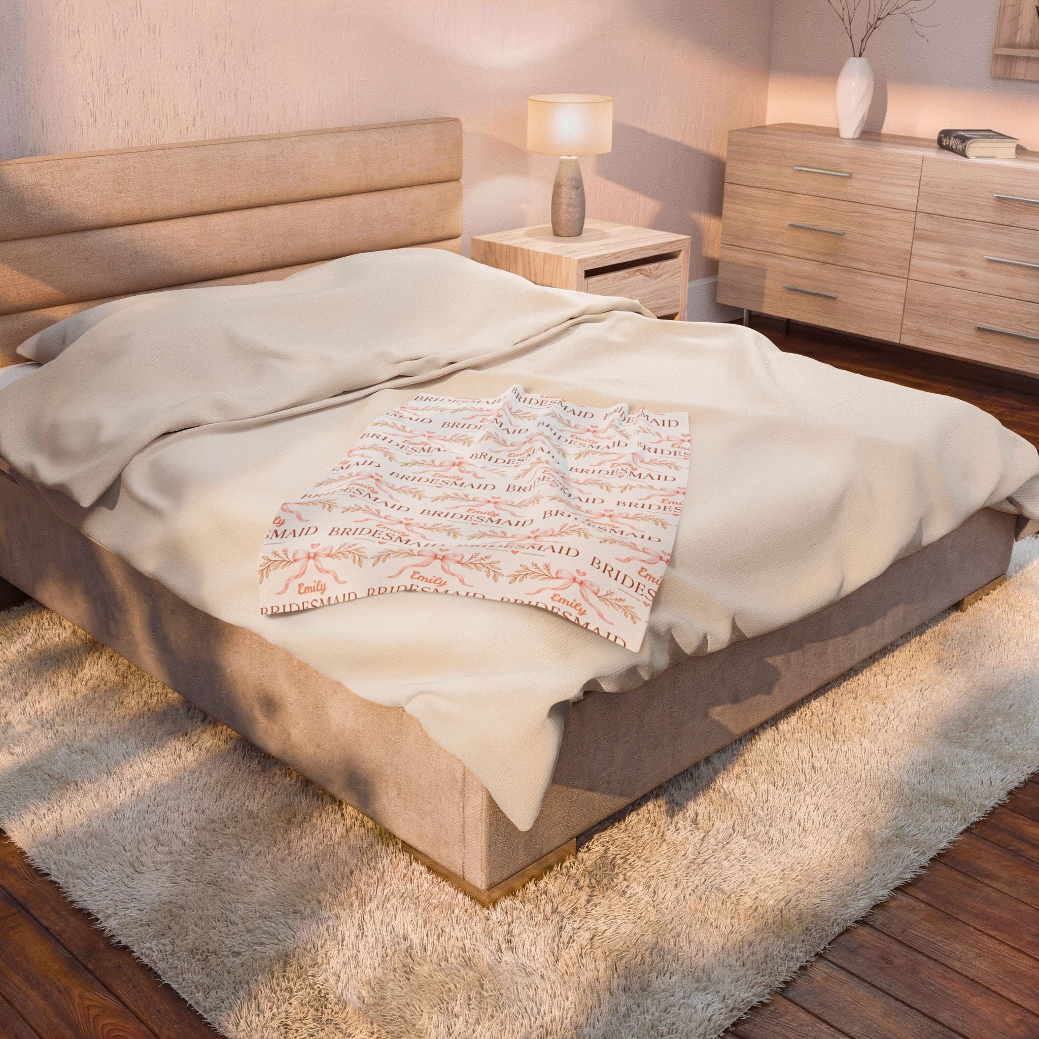 Personalized Bridesmaid Blanket