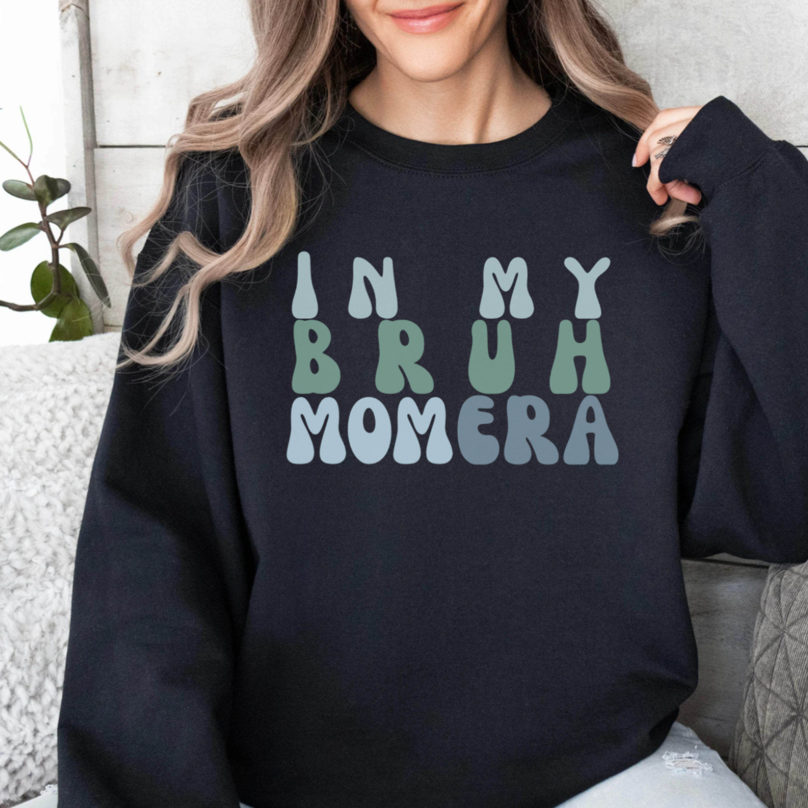 Our Bruh Mom Era Sweatshirt - Boy Mom Sweatshirt