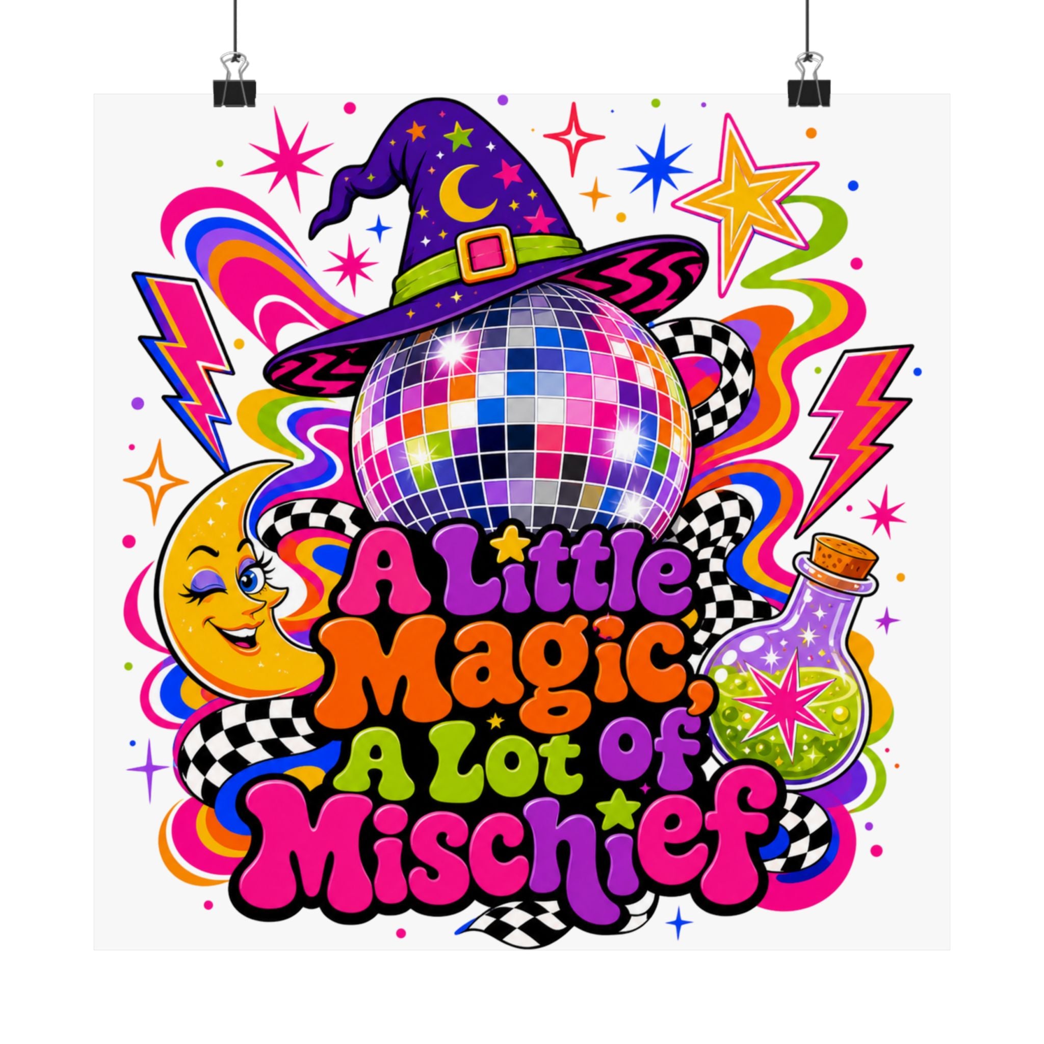 A Little Magic A Lot of Mischief poster | Matte Vertical Poster