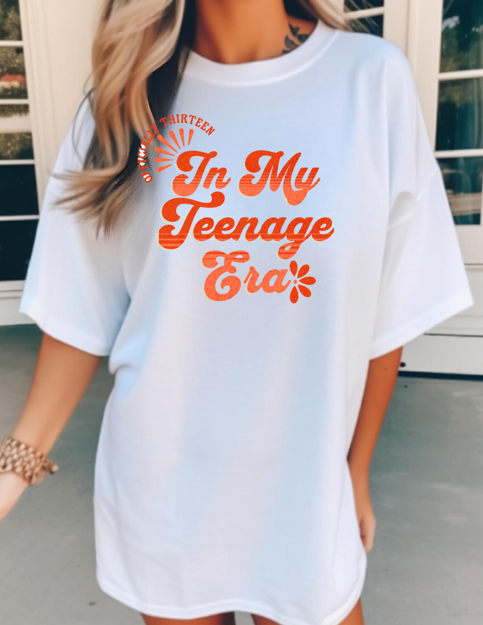 In My Teenage Era Shirt Orange Vibe