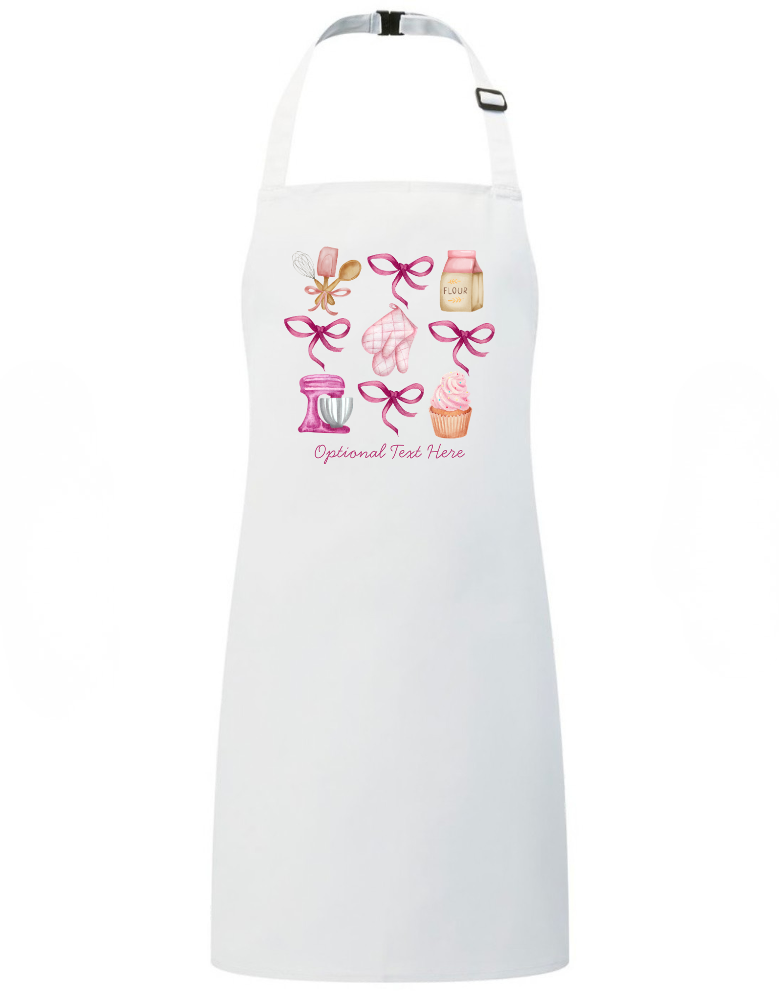 Pink Coquette Baking Apron for Girls