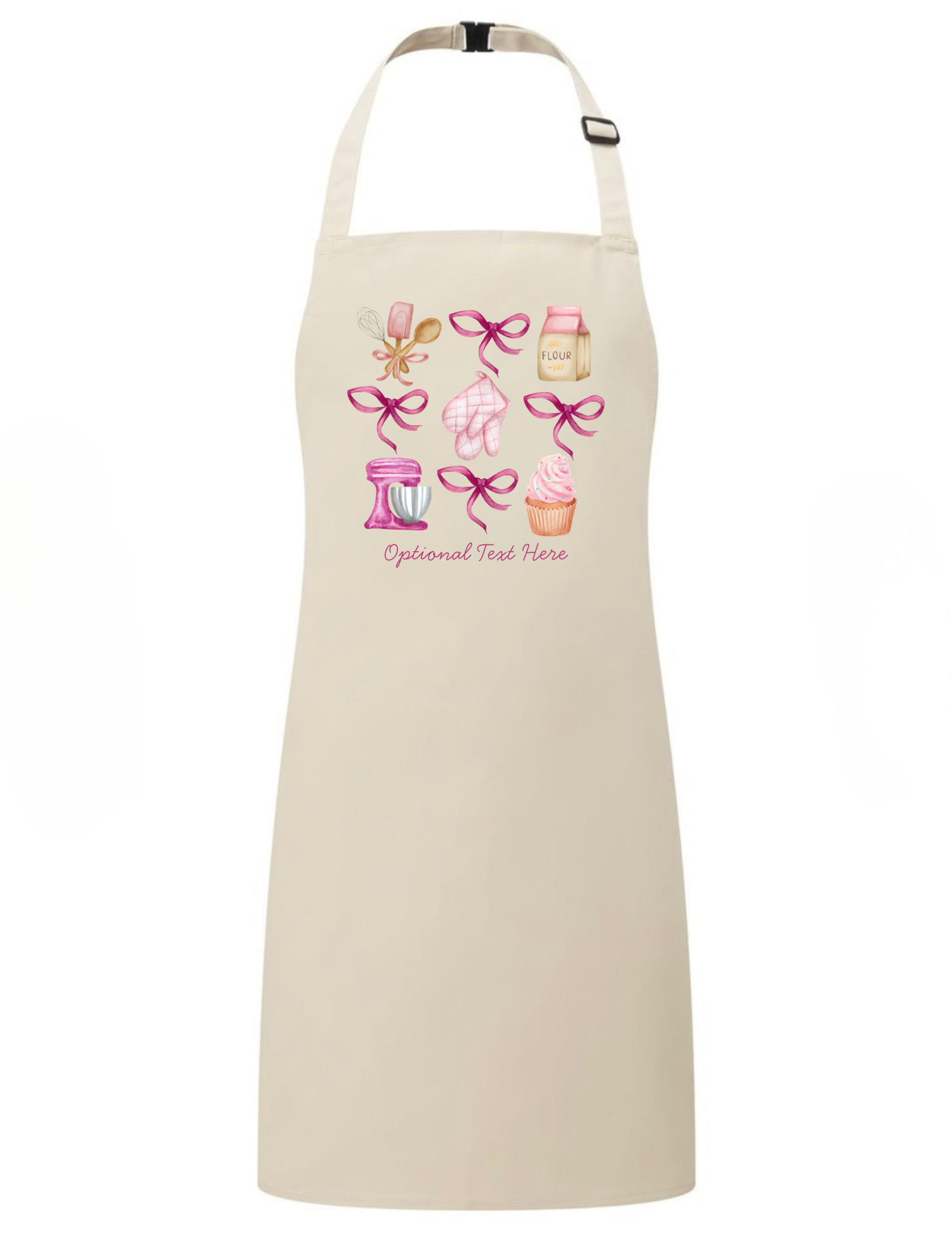 Pink Coquette Baking Apron for Girls