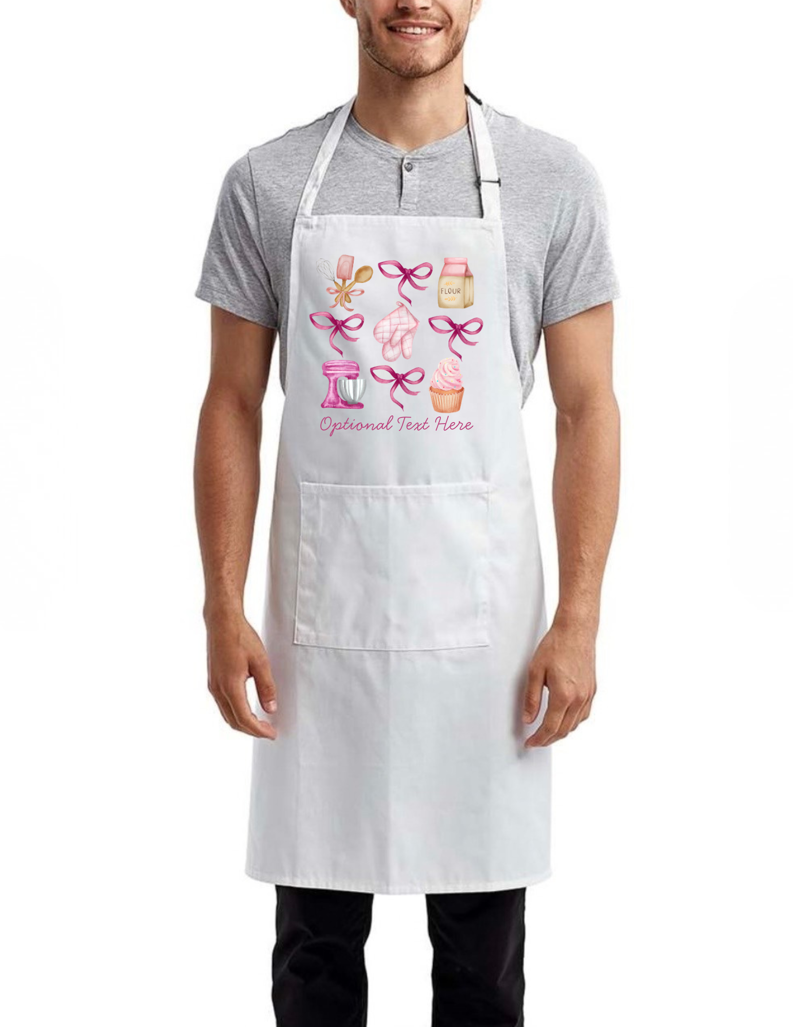 Pink Coquette Baking Apron for Girls