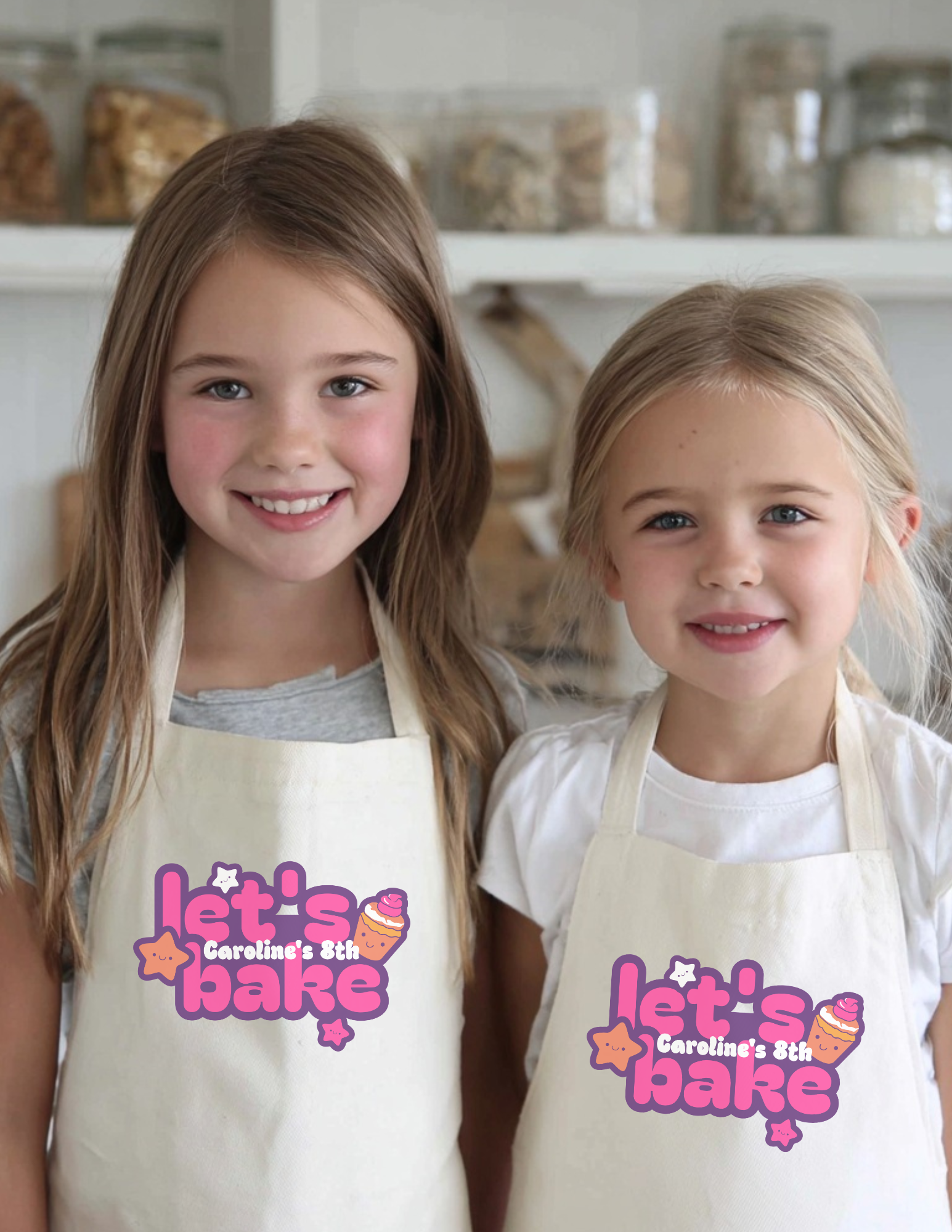 Custom Birthday Baking Apron for Girls