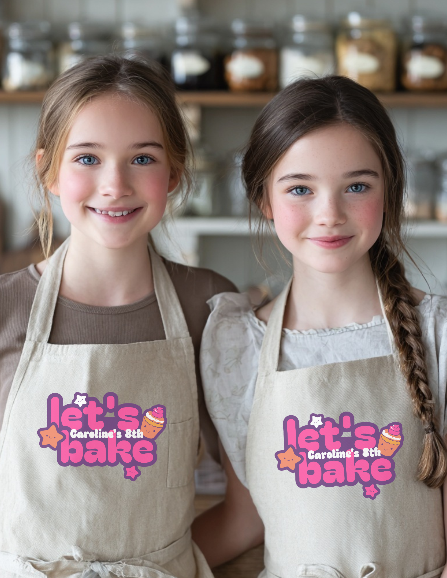 Custom Birthday Baking Apron for Girls