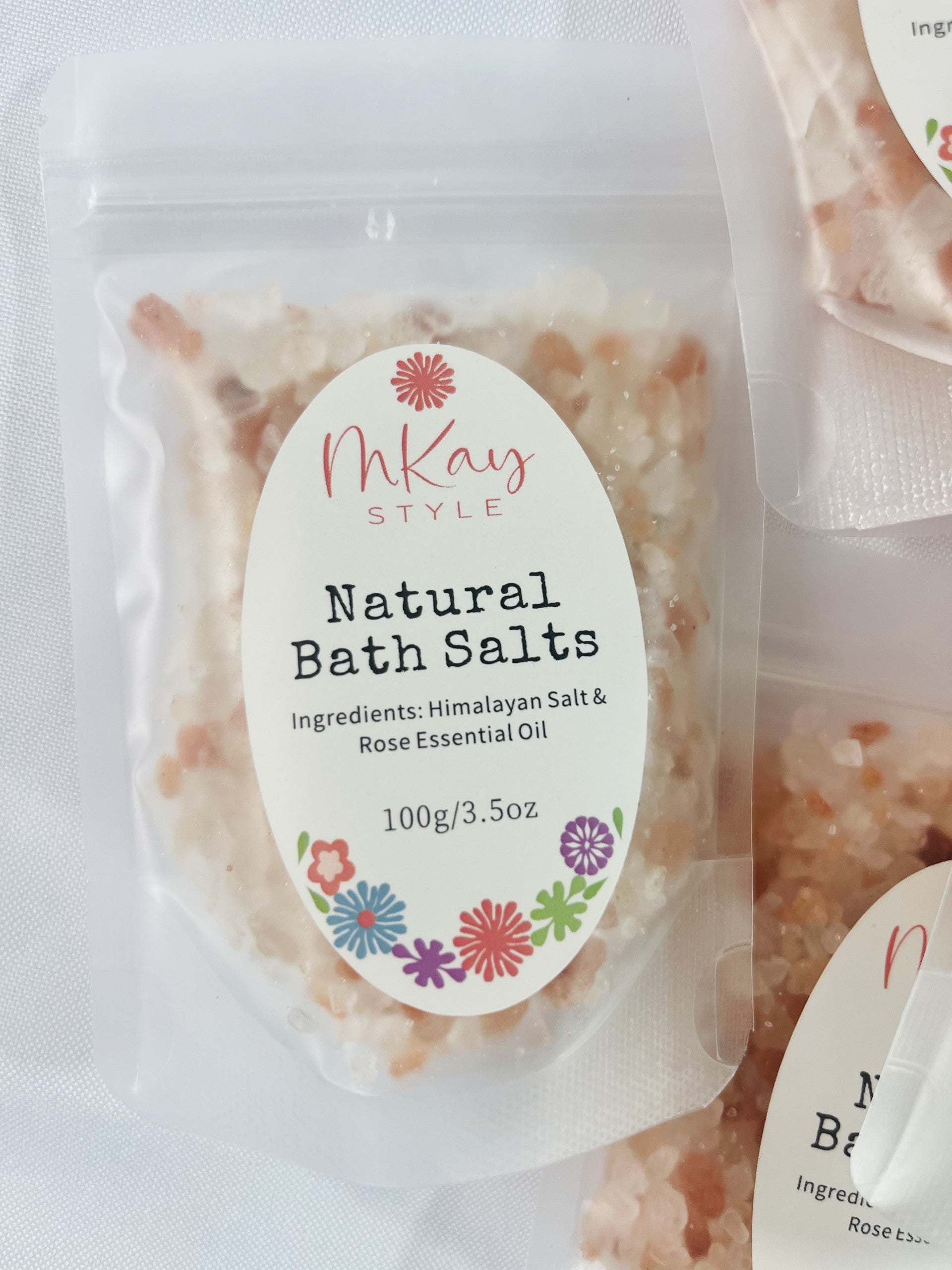 Rose Bath Salt Packs