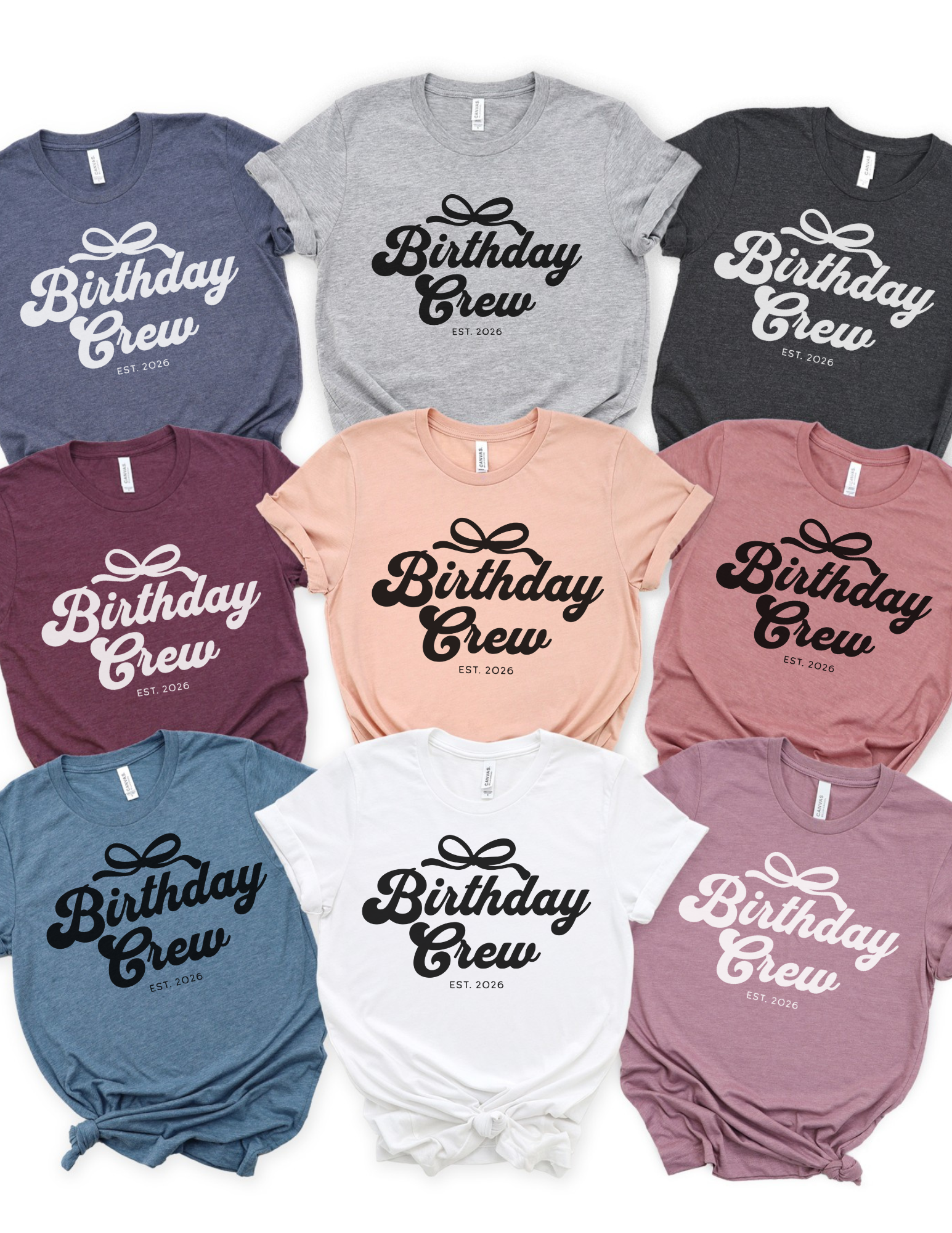 Custom Coquette Birthday Crew Shirt