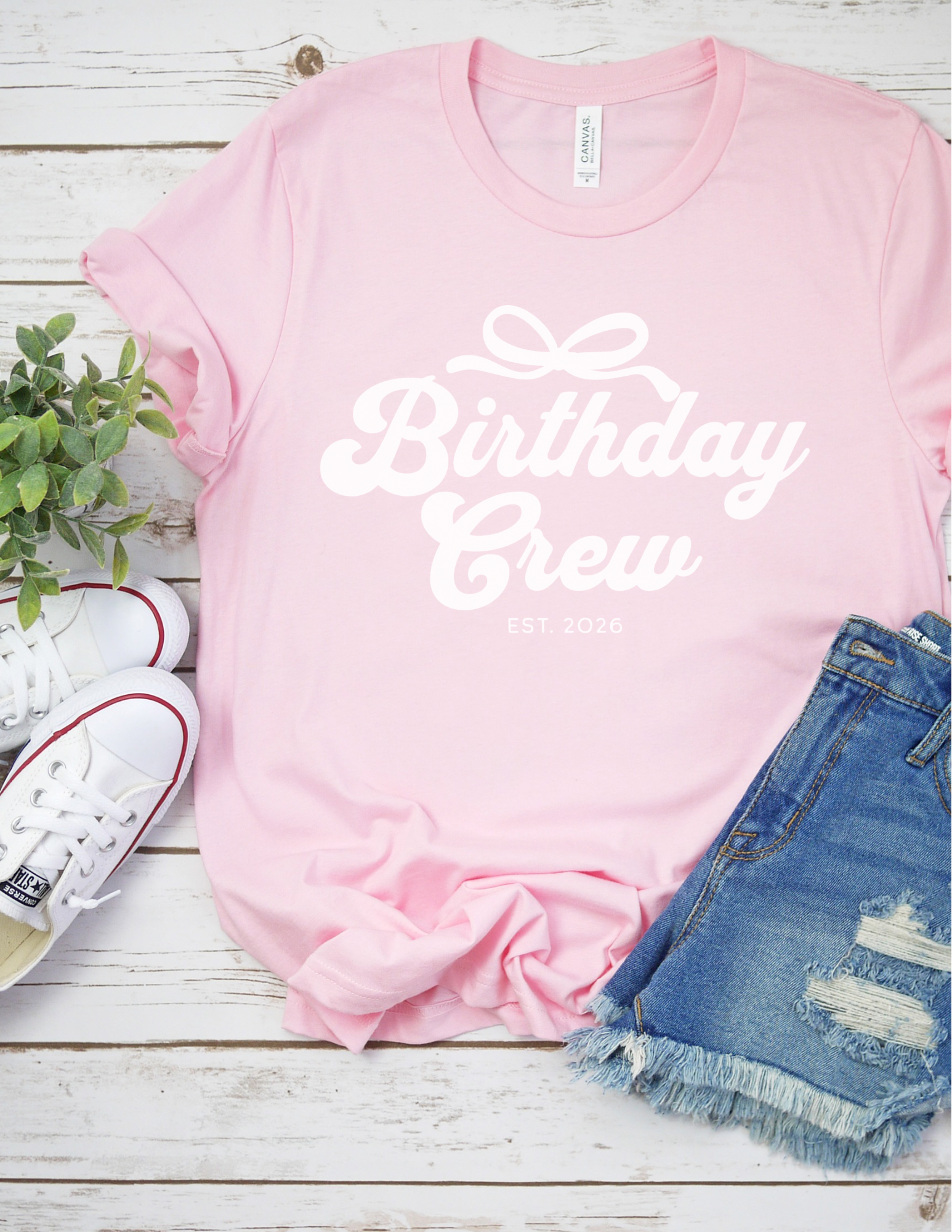 Custom Coquette Birthday Crew Shirt