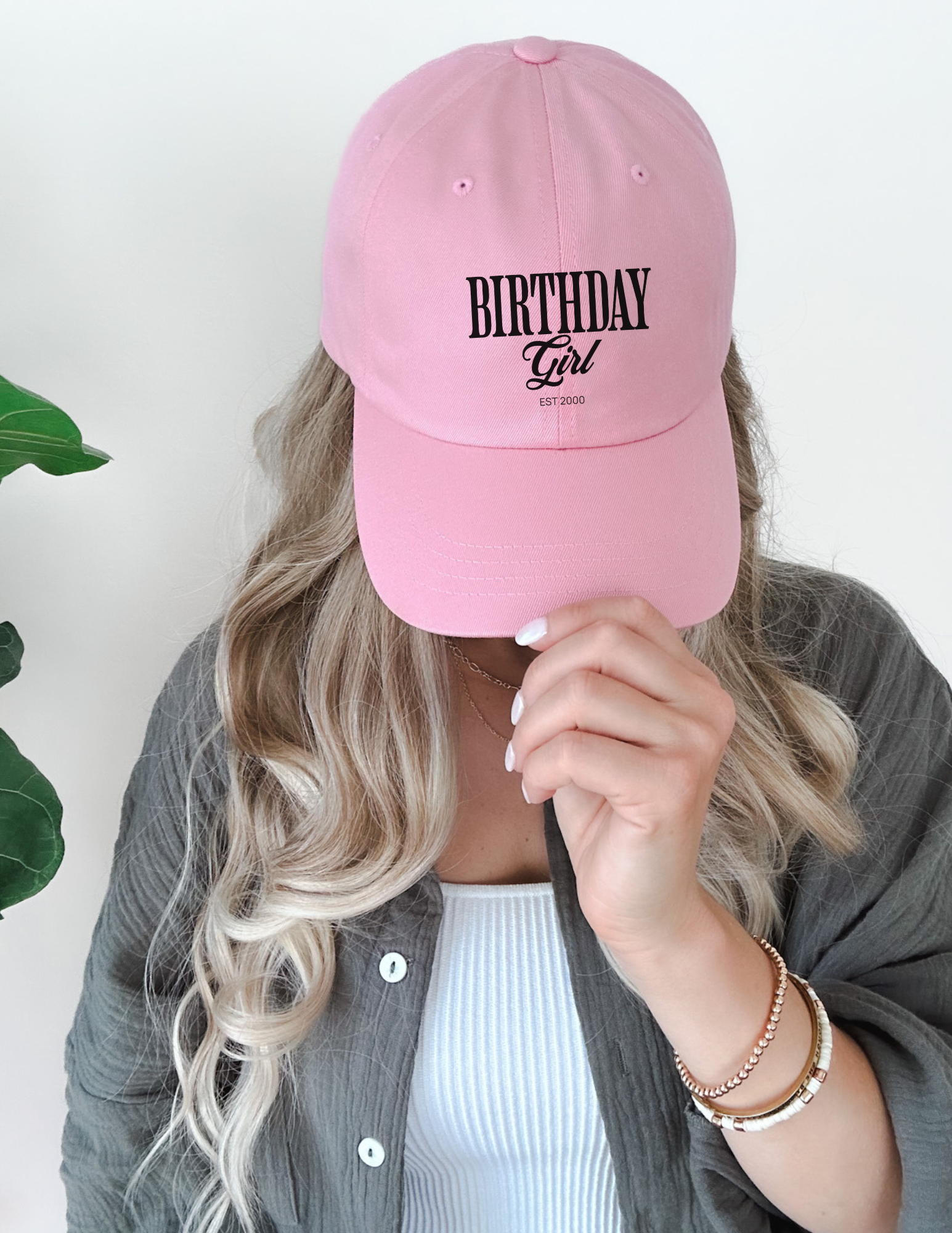 Customized Embroidered Birthday Girl Hat