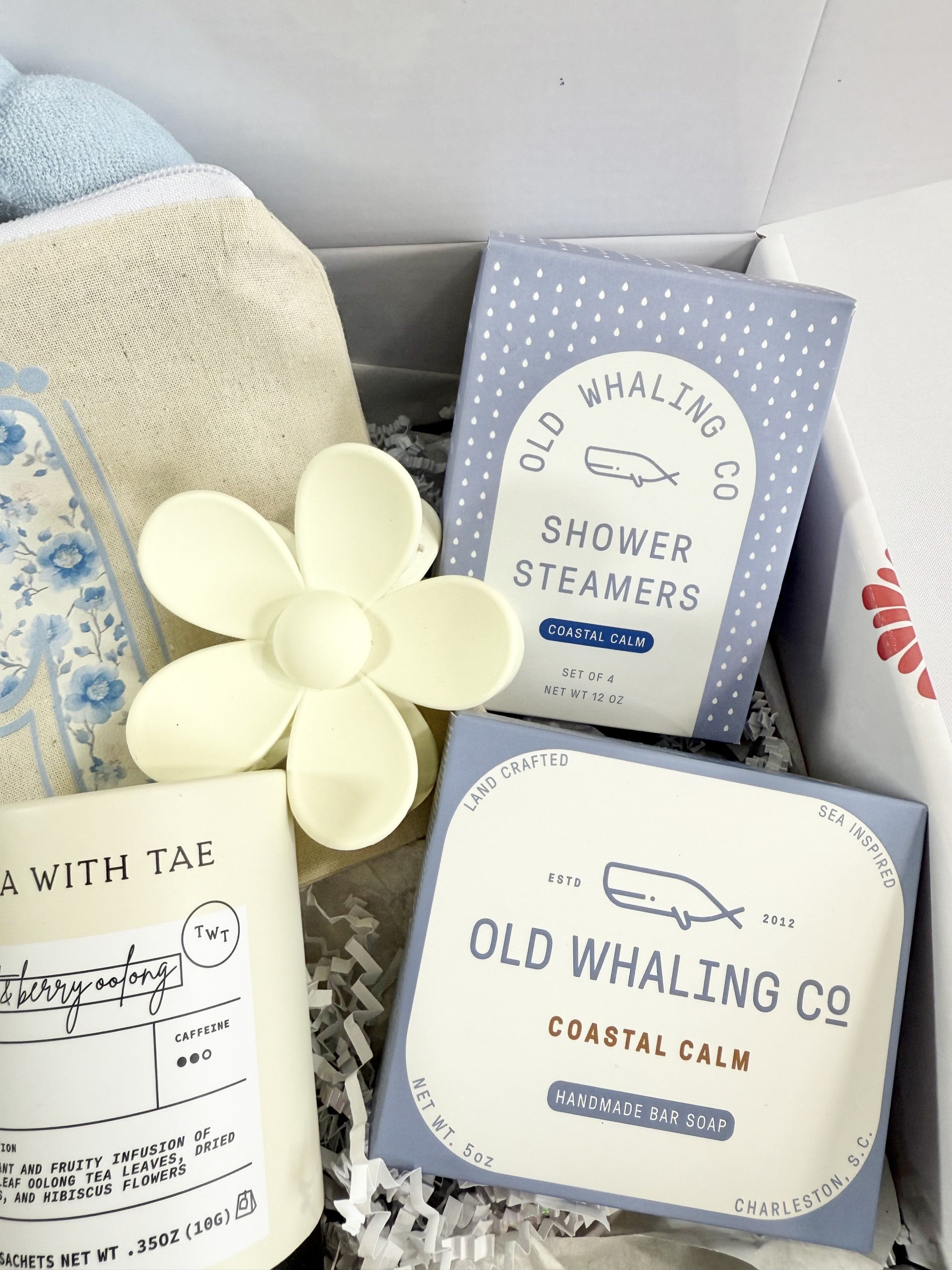 Aesthetic Blue Personalized Spa Gift Box