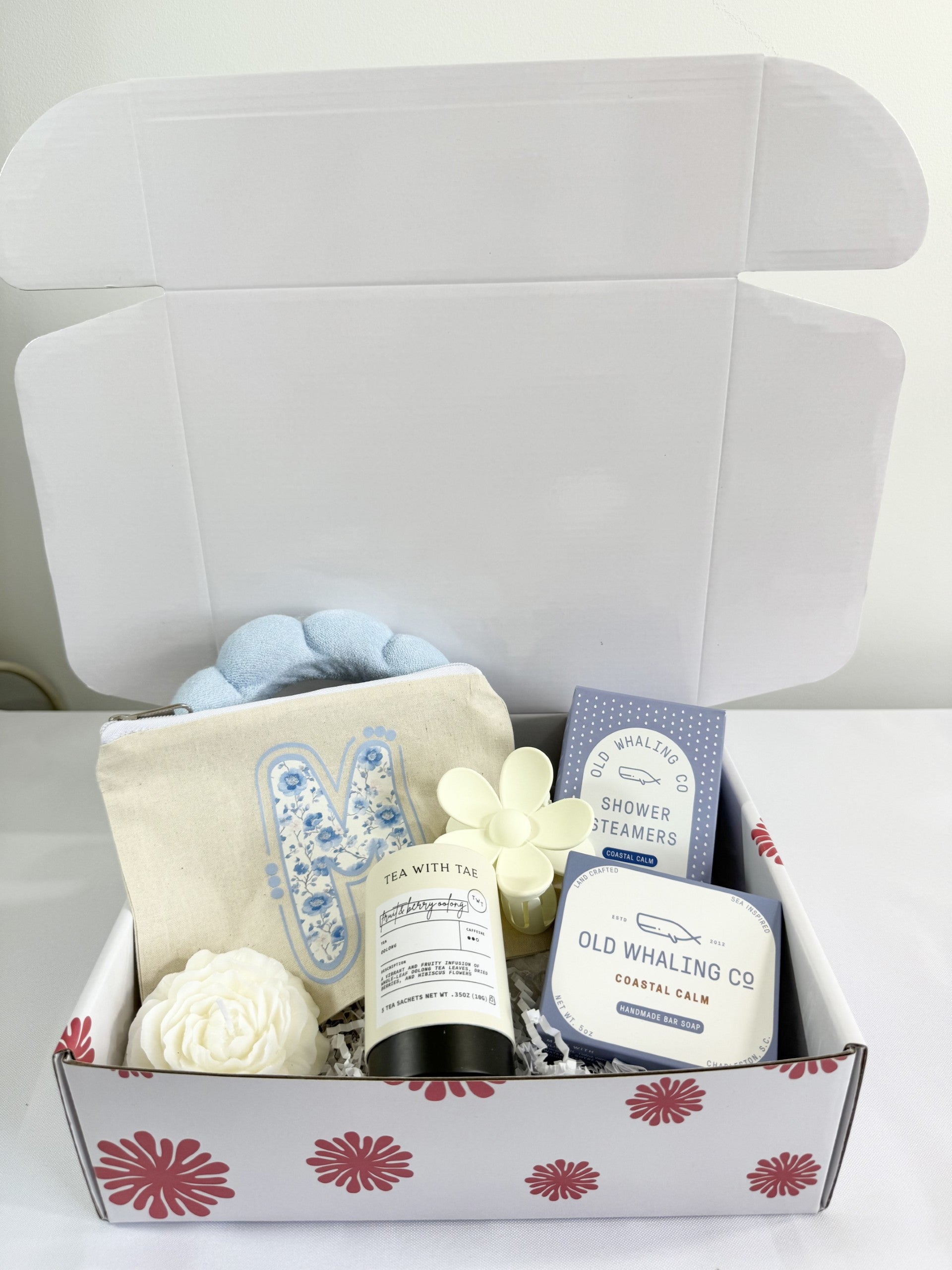 Aesthetic Blue Personalized Spa Gift Box