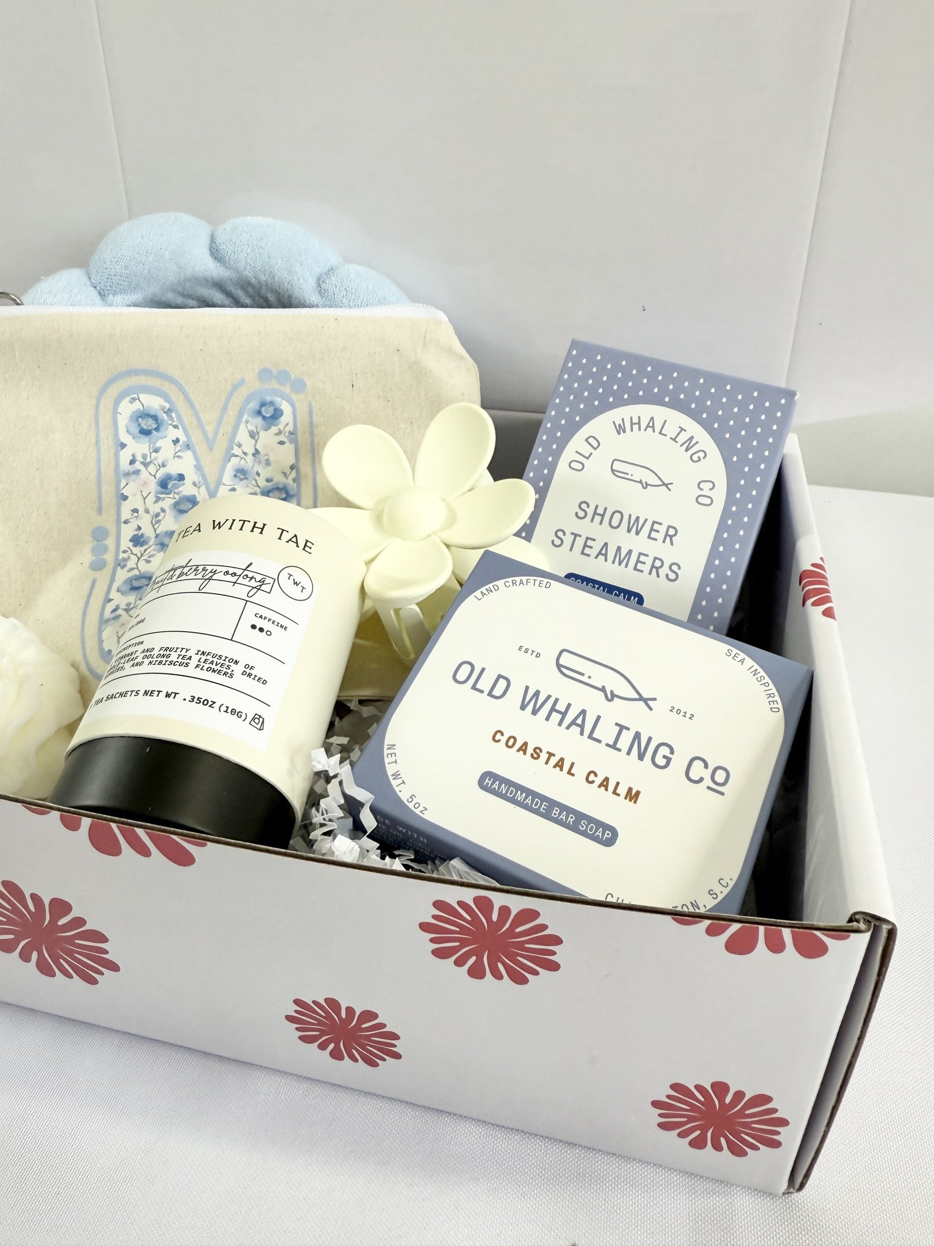 Aesthetic Blue Personalized Spa Gift Box