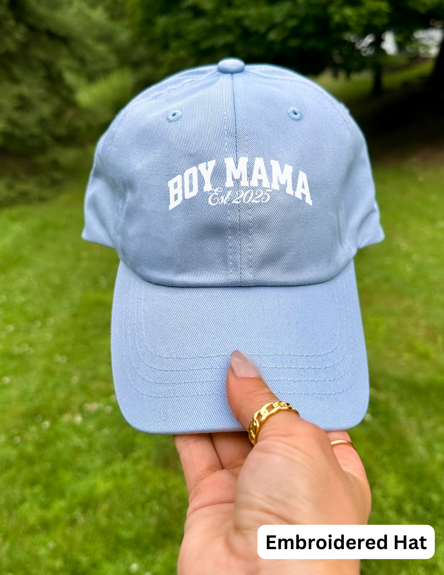 New Boy Mom Embroidered Hat