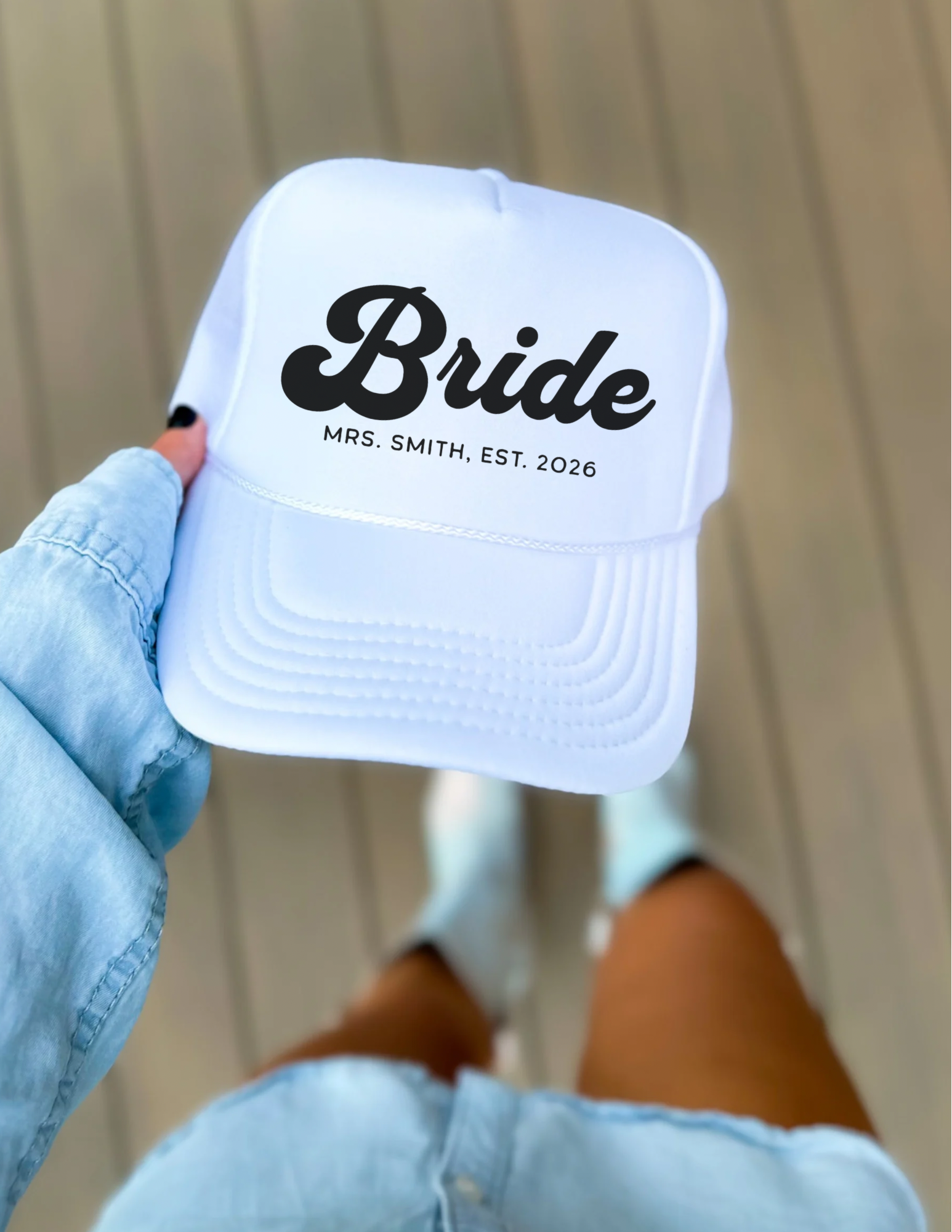 Custom Bride & Bridesmaid Trucker Hats