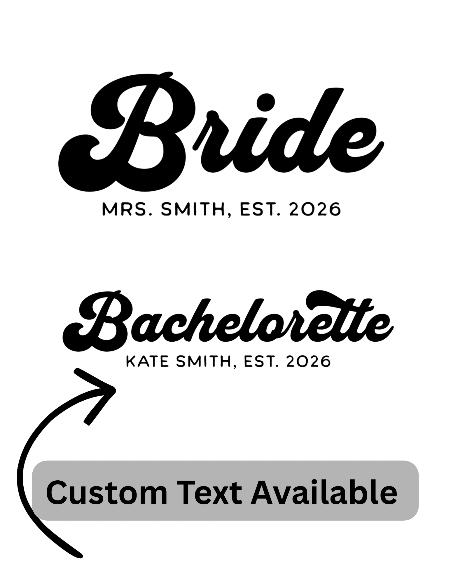 Custom Bride & Bridesmaid Trucker Hats