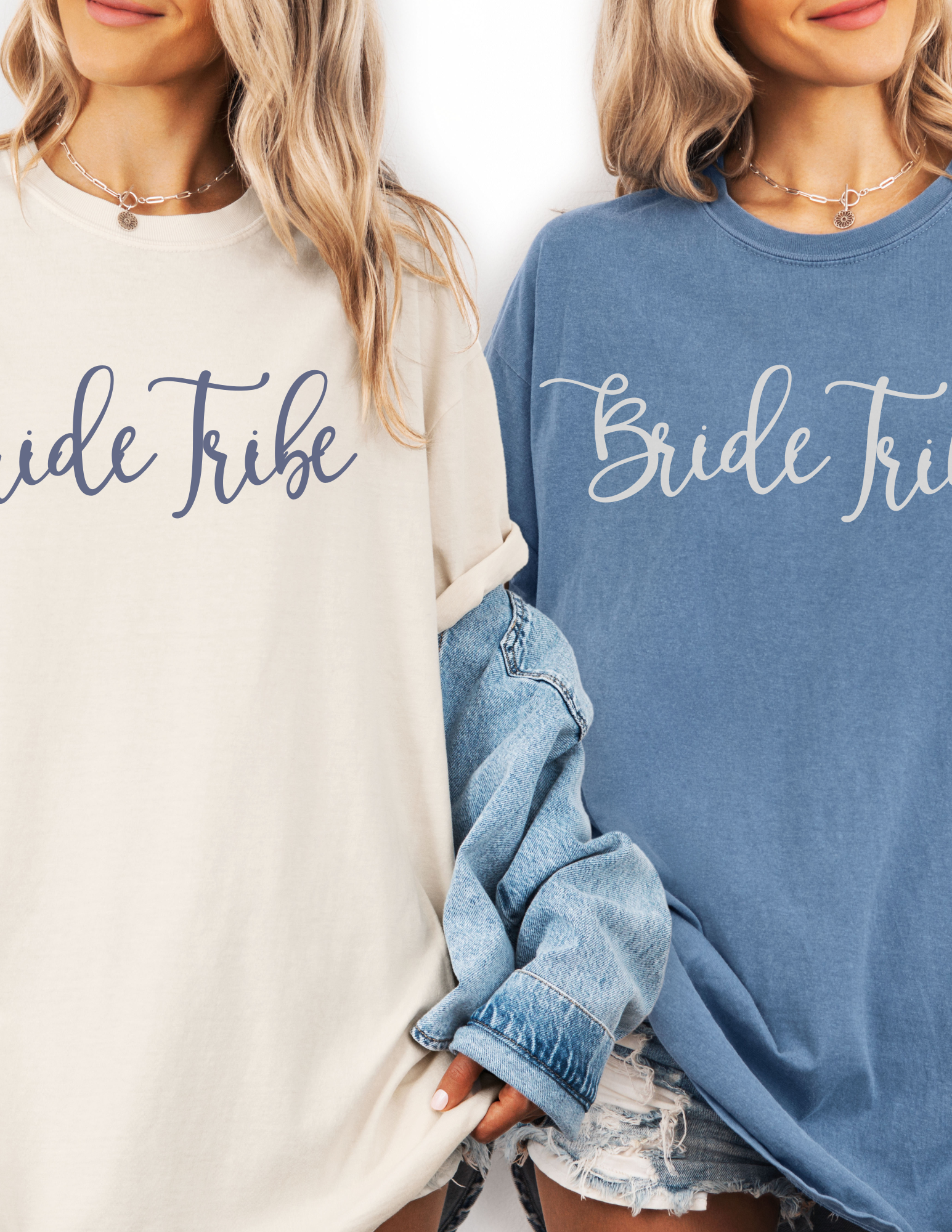 Matching Bride and Bride Tribe Comfort Colors Shirts