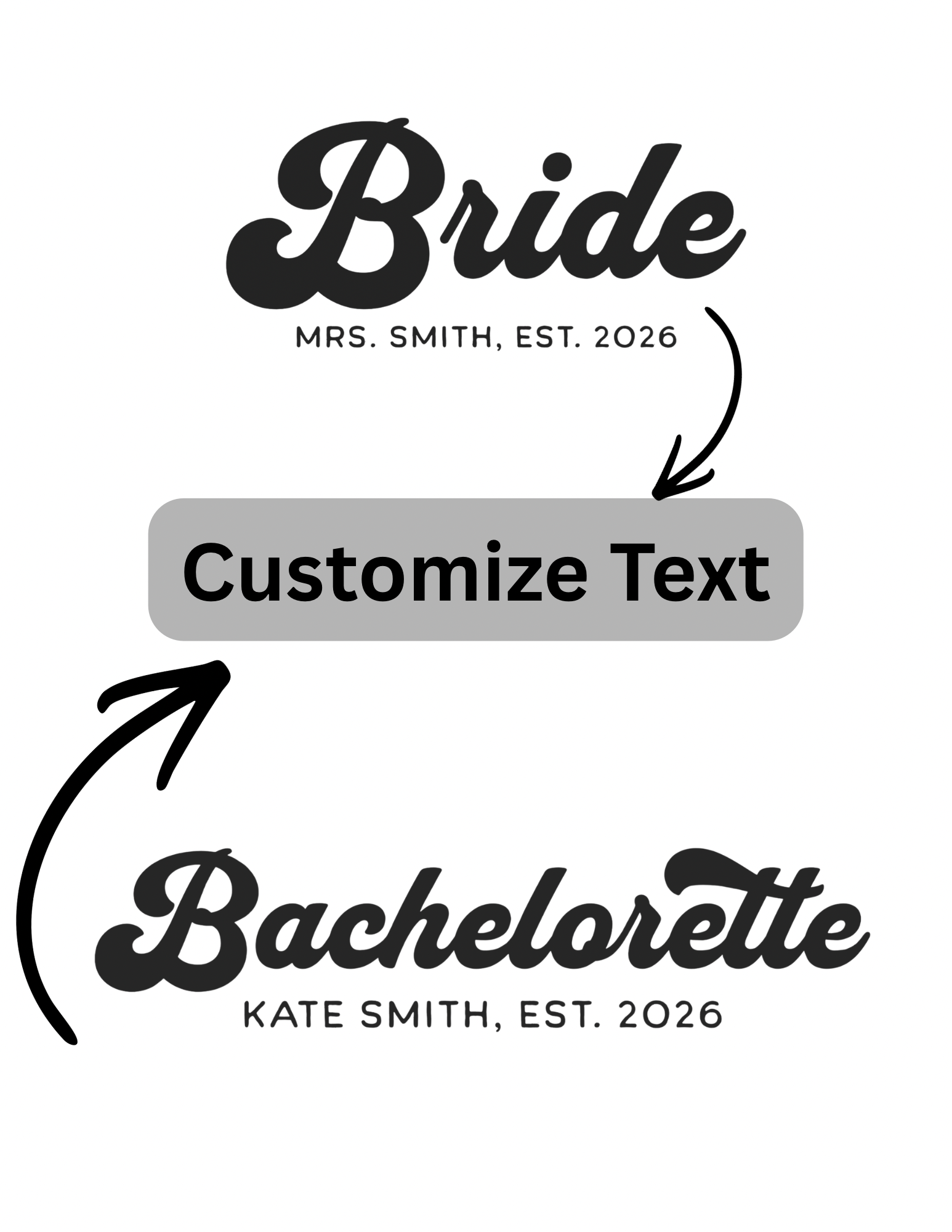 Matching Bride Tribe Bachelorette Shirts