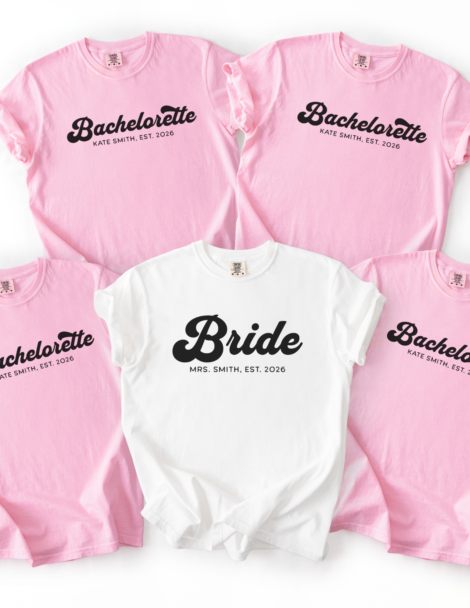 Matching Bride Tribe Bachelorette Shirts