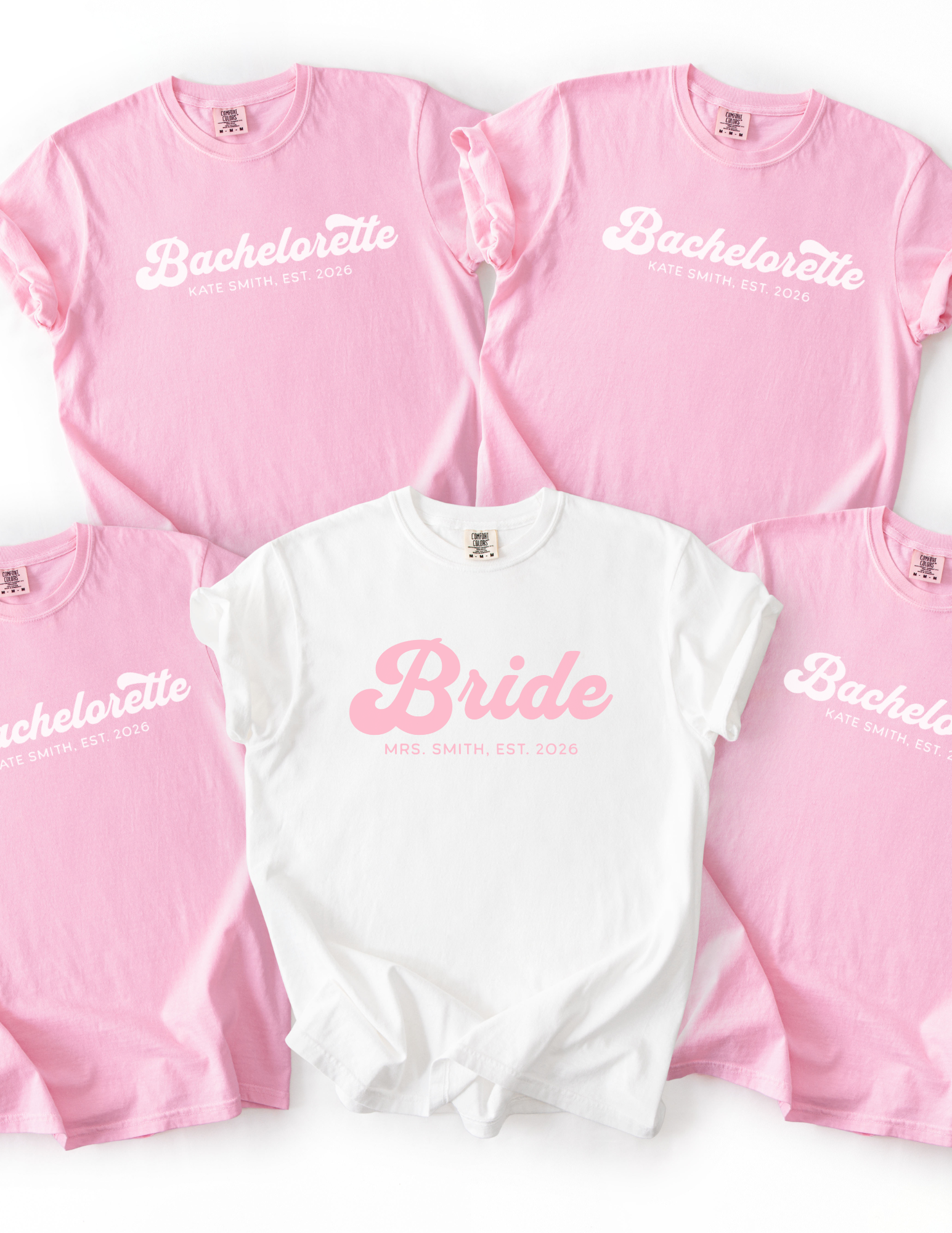 Matching Bride Tribe Bachelorette Shirts