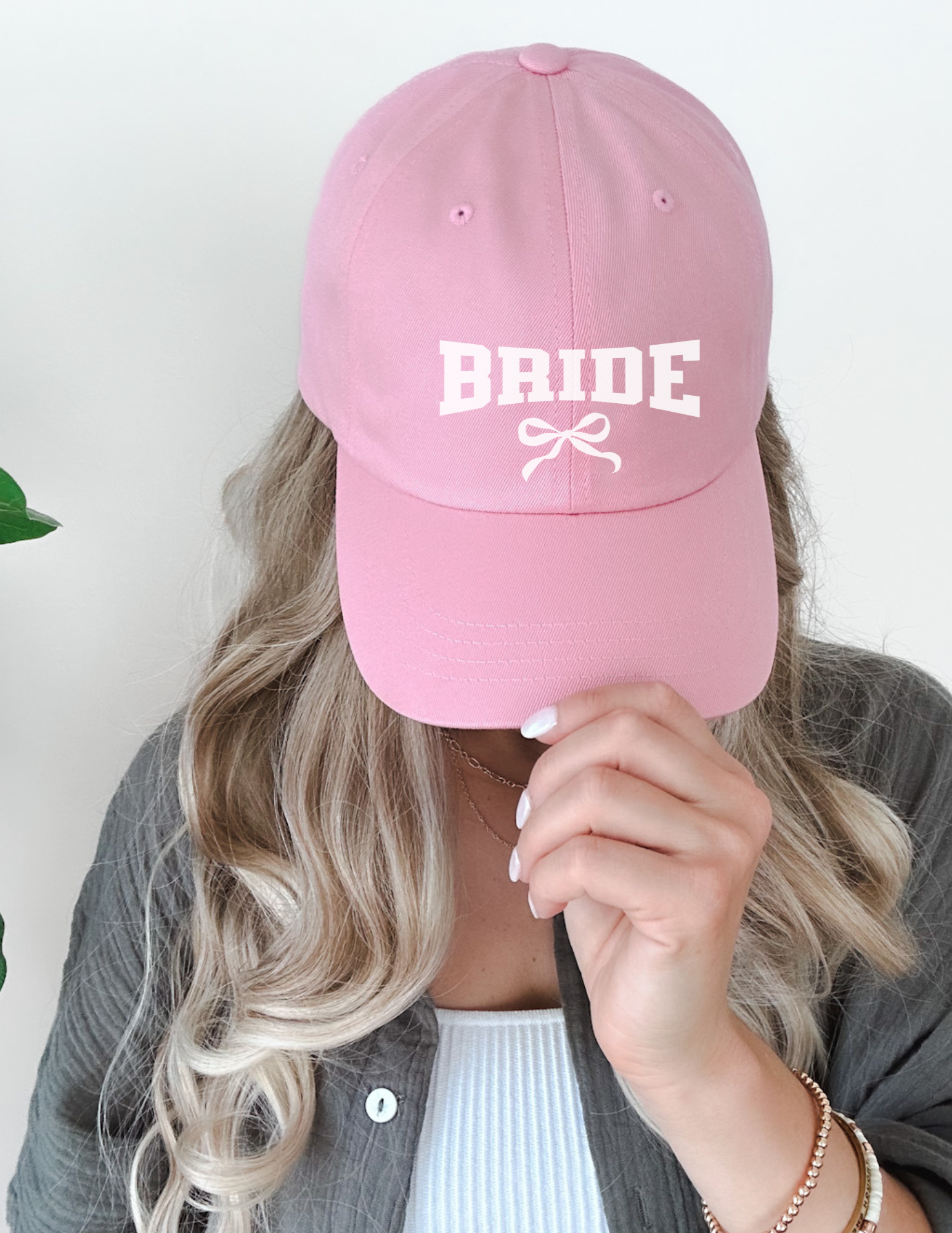 Embroidered Coquette Bride Cap