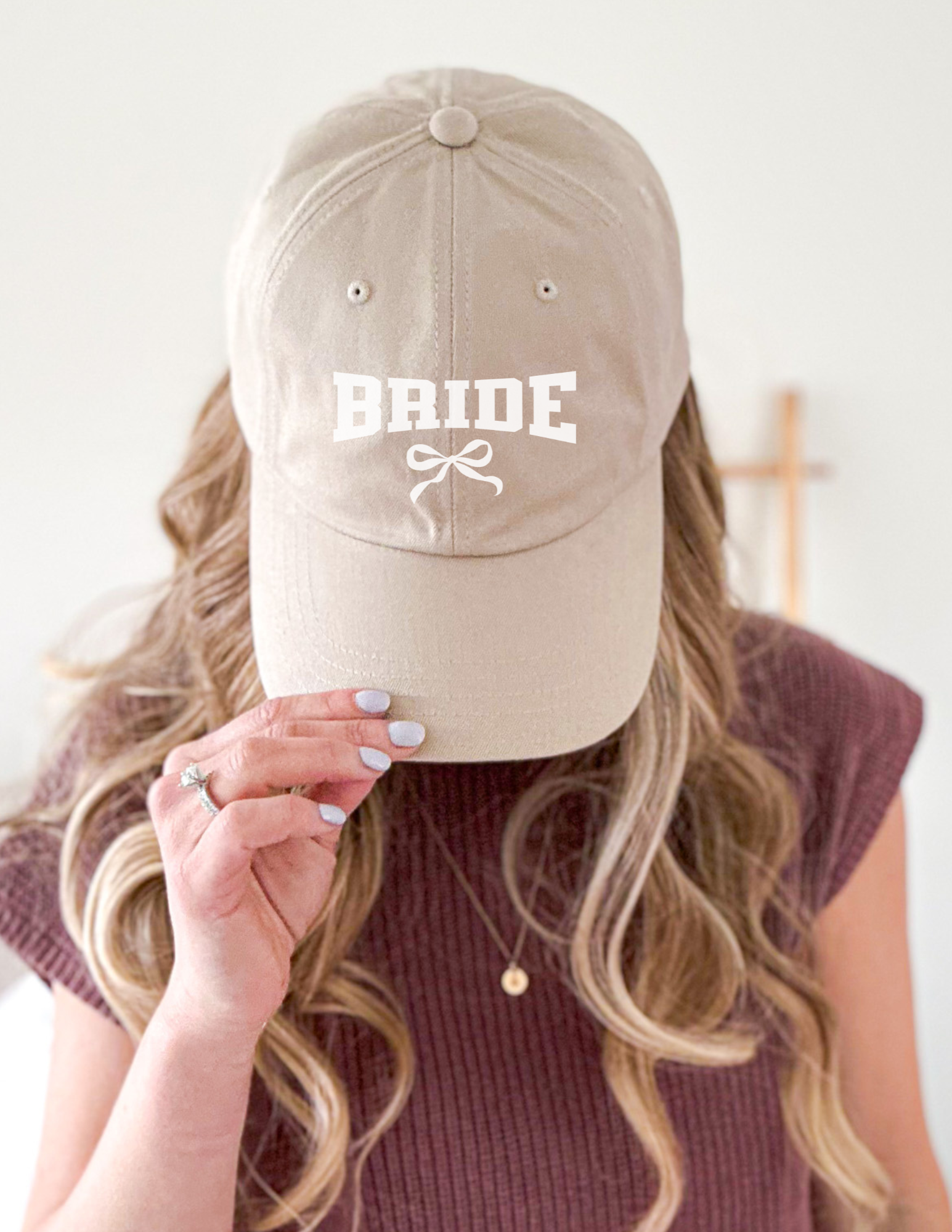 Embroidered Coquette Bride Cap