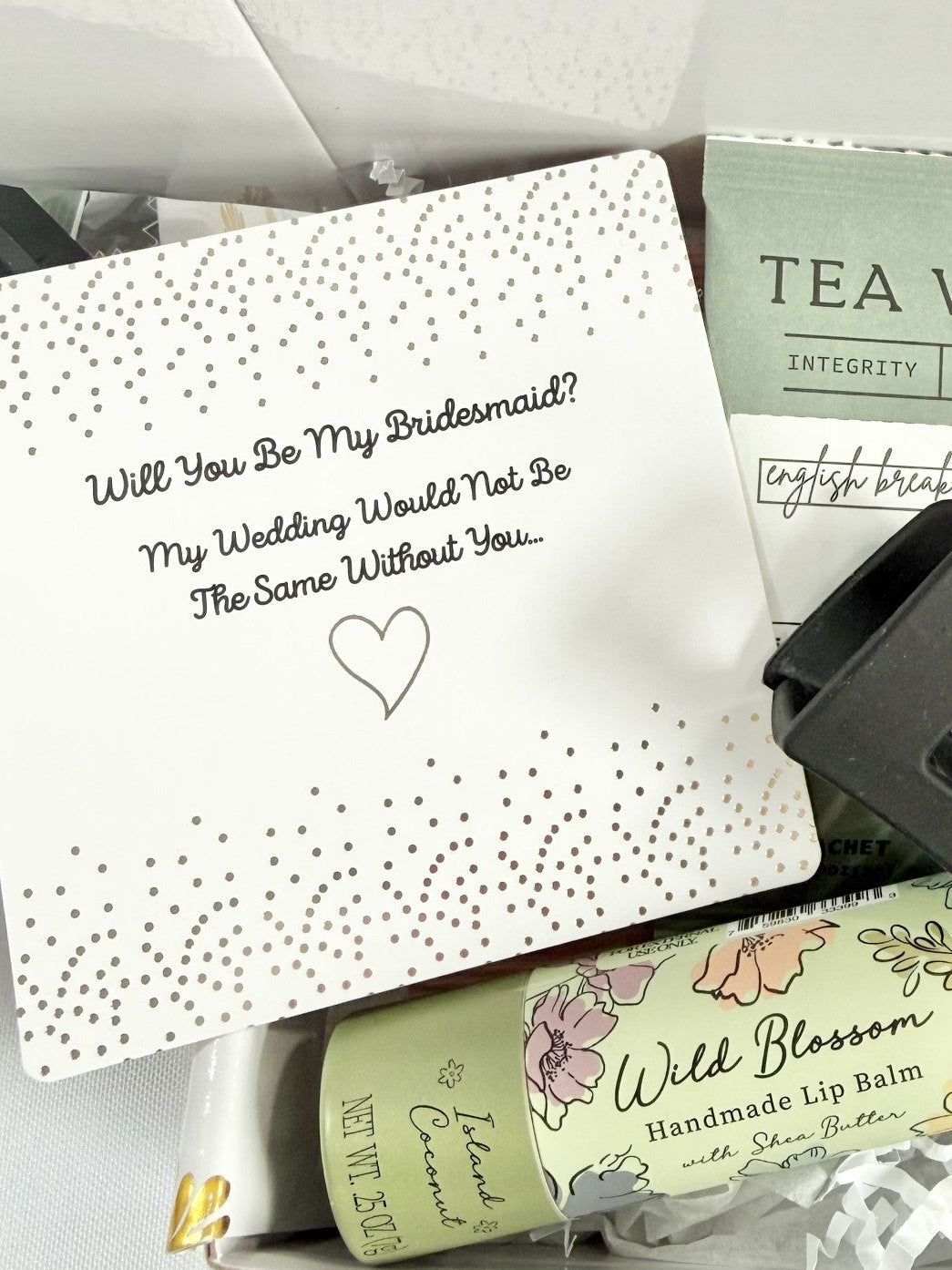 Personalized Wildflower Bridesmaid Proposal Gift Box