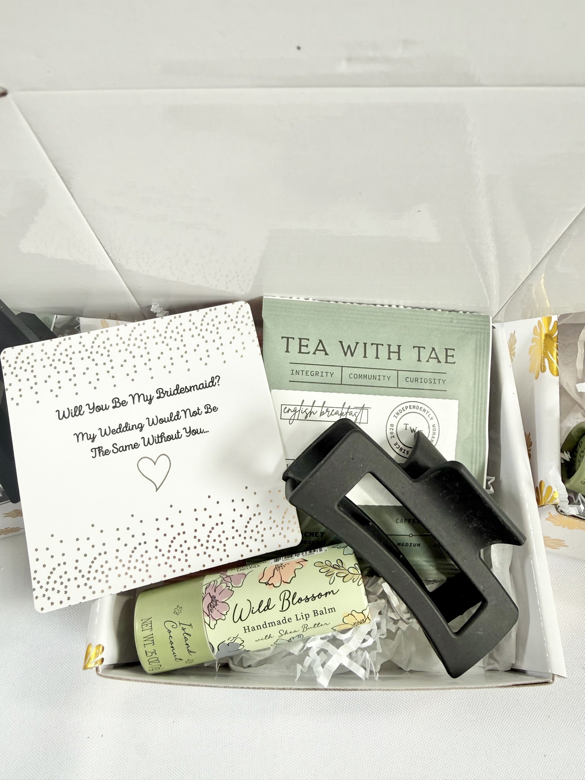 Personalized Wildflower Bridesmaid Proposal Gift Box