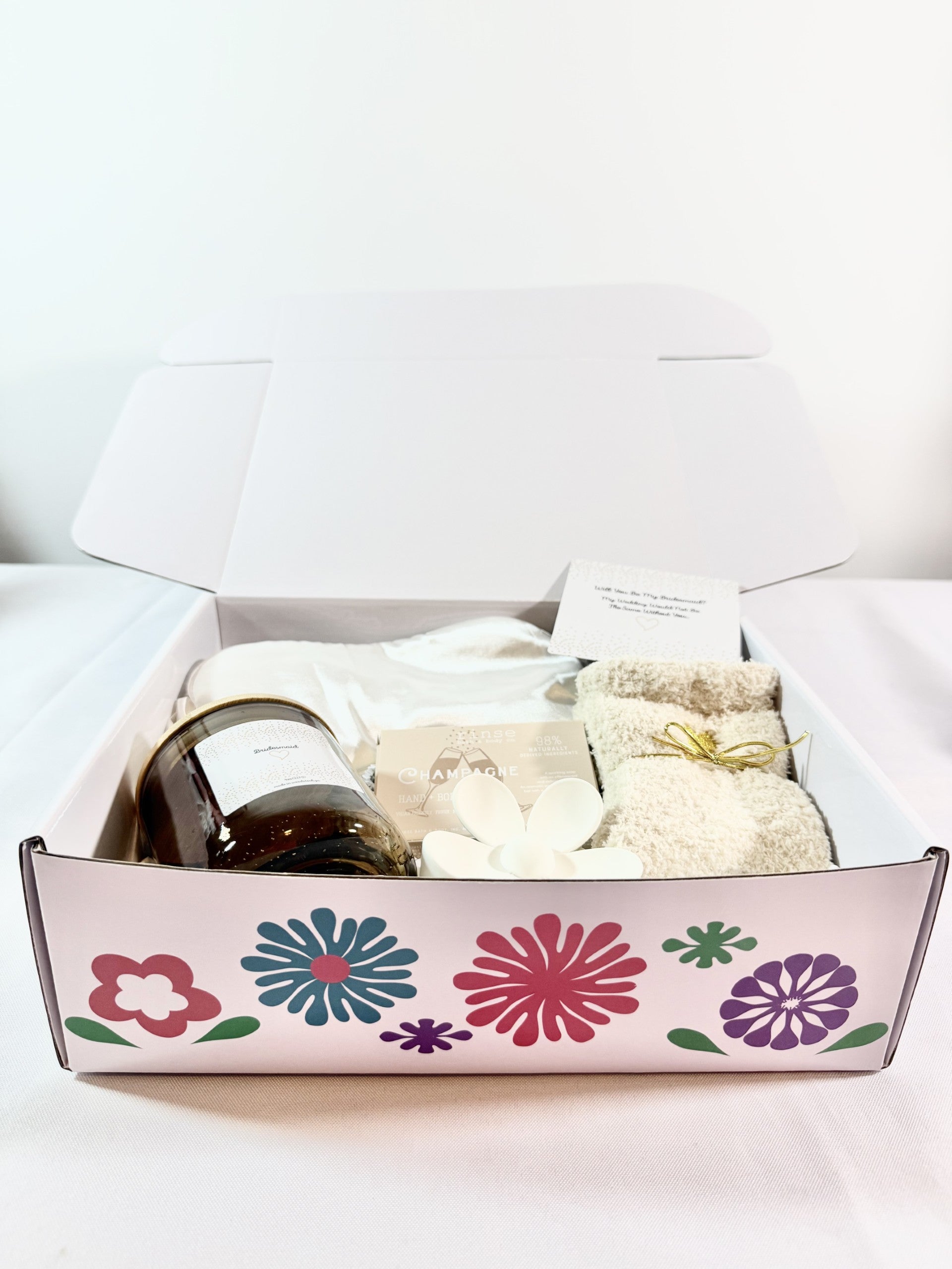 Personalized Bridesmaid Proposal Spa Gift Set