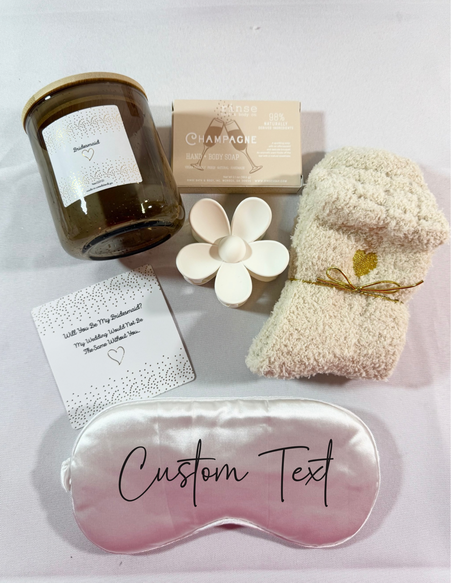 Personalized Bridesmaid Proposal Spa Gift Set