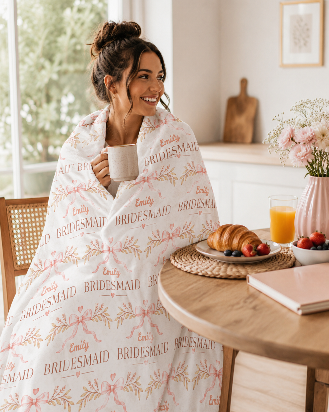 Personalized Bridesmaid Blanket