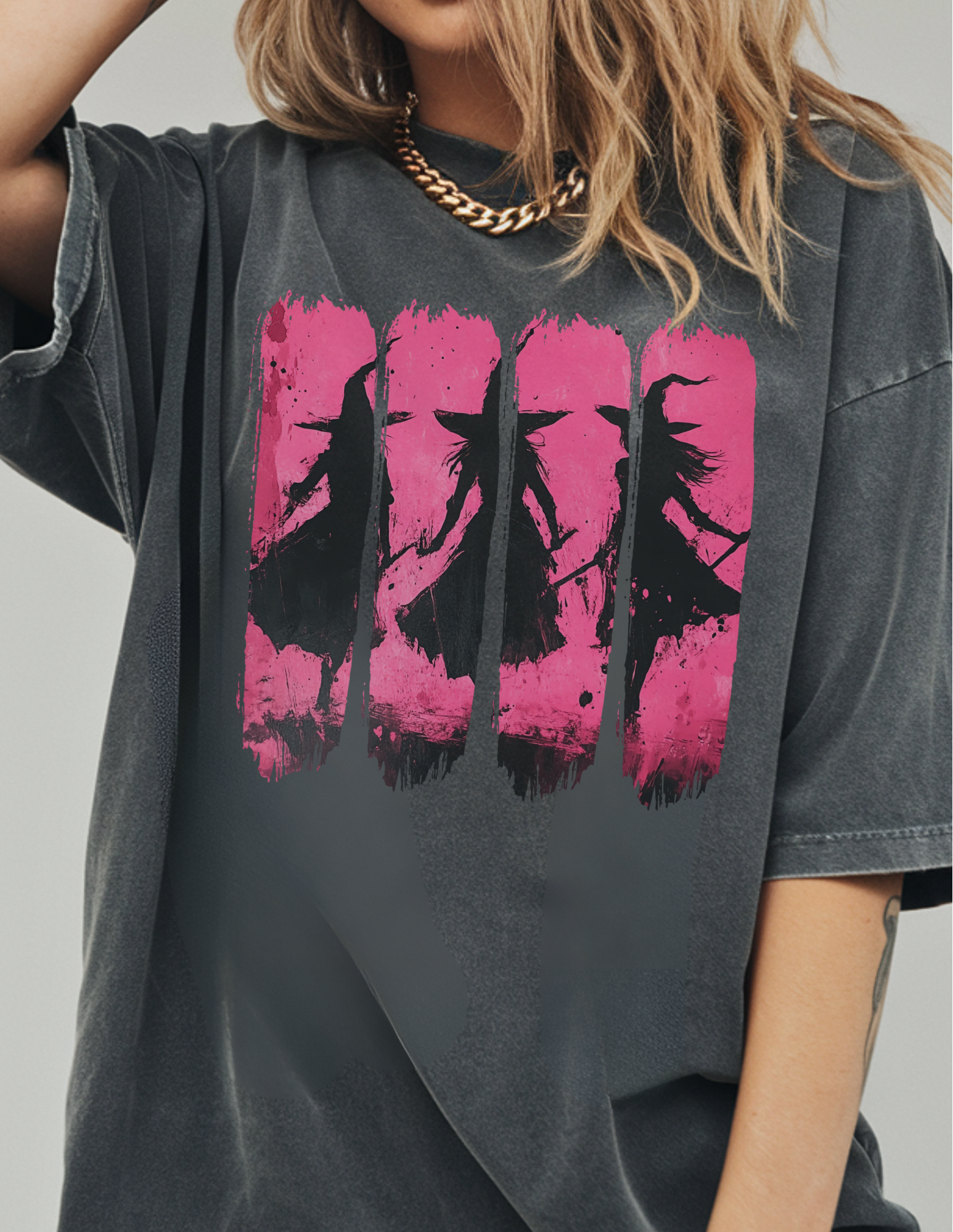Brushstroke Witch Halloween Shirt