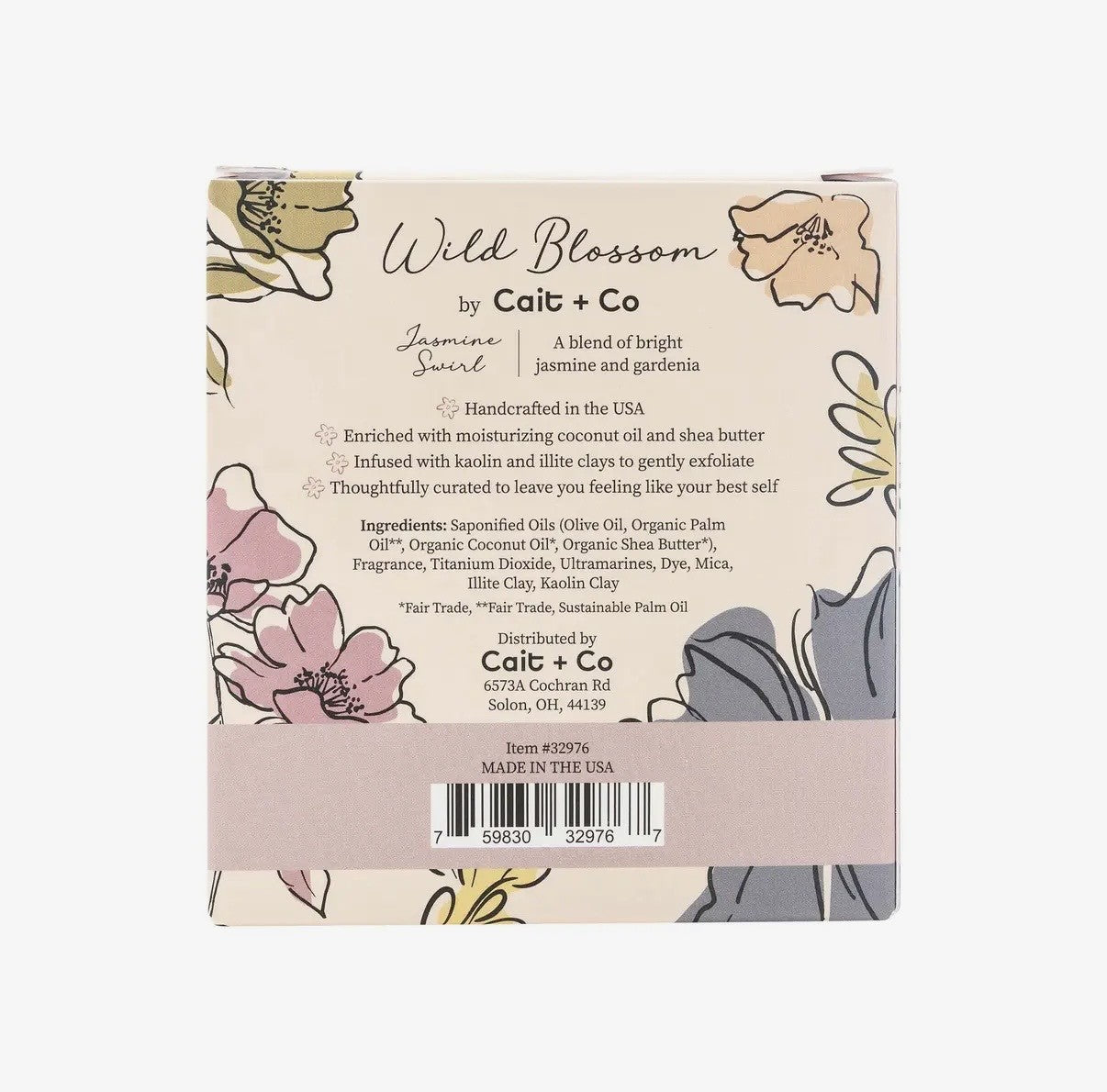 Cait & Co Wild Blossom Handmade Bar Soap