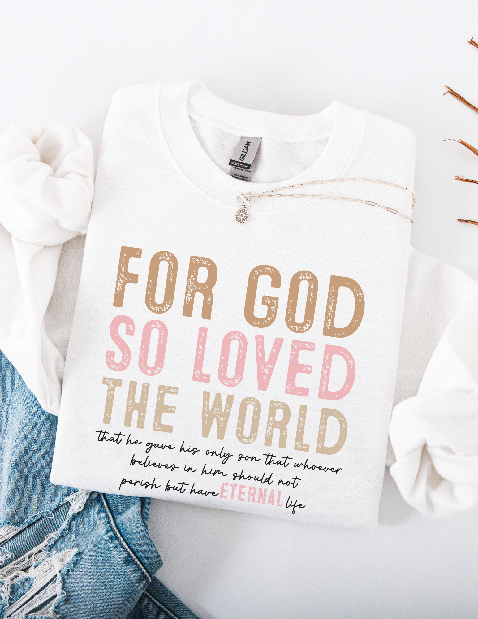 Trendy Bible Verse Crewneck Sweatshirt