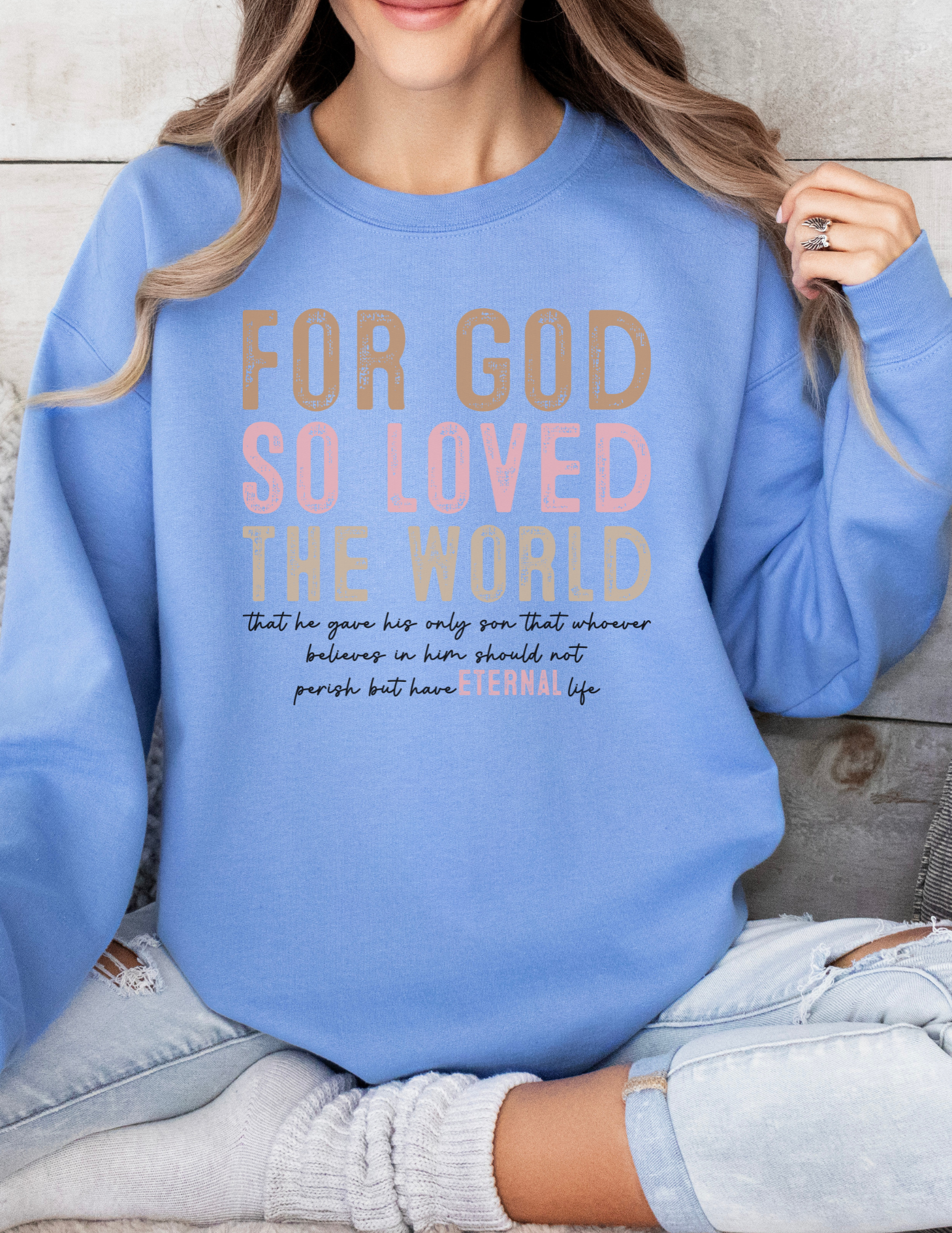 Trendy Bible Verse Crewneck Sweatshirt
